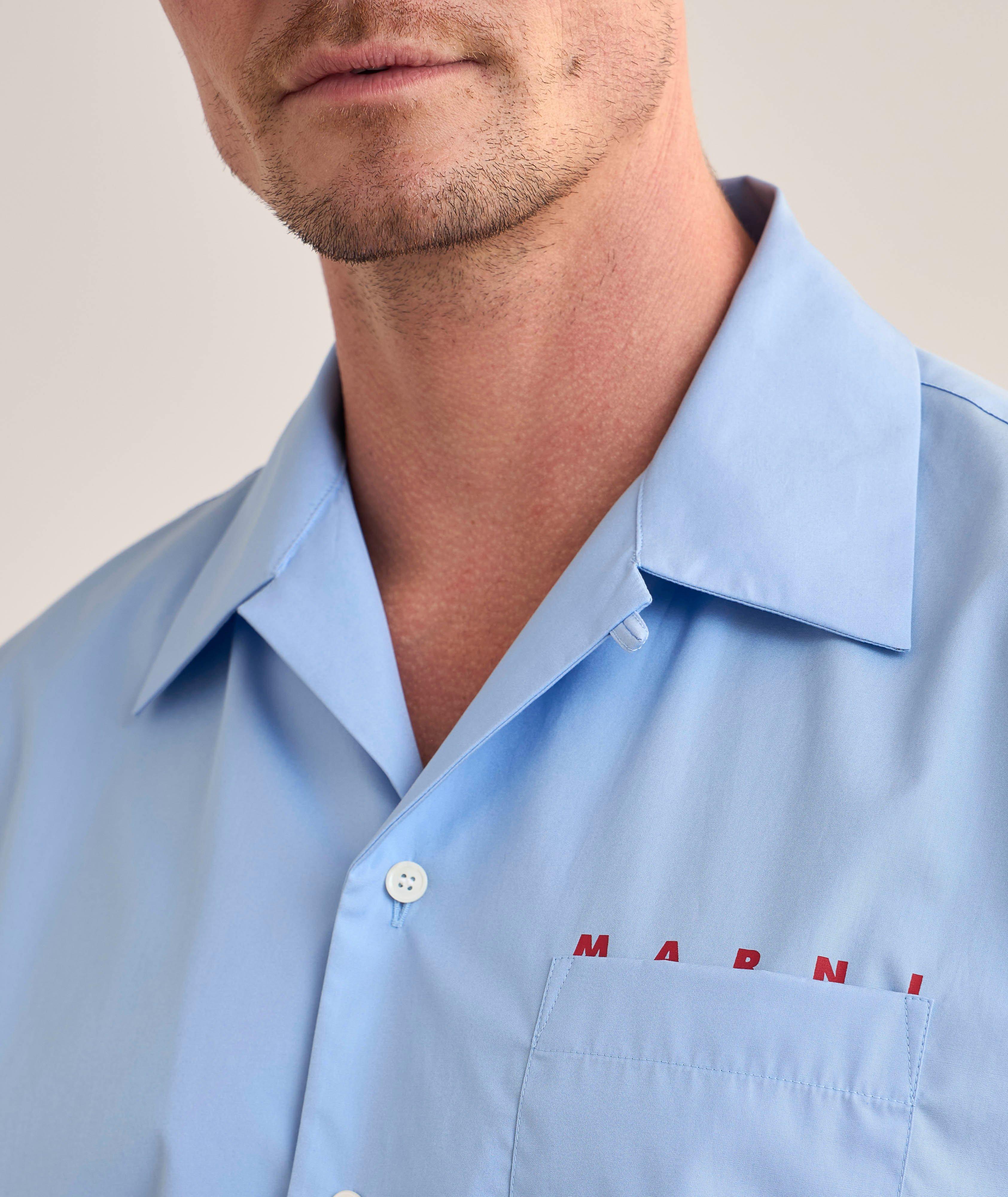 Logo Pocket Cotton Camp Shirt image 3