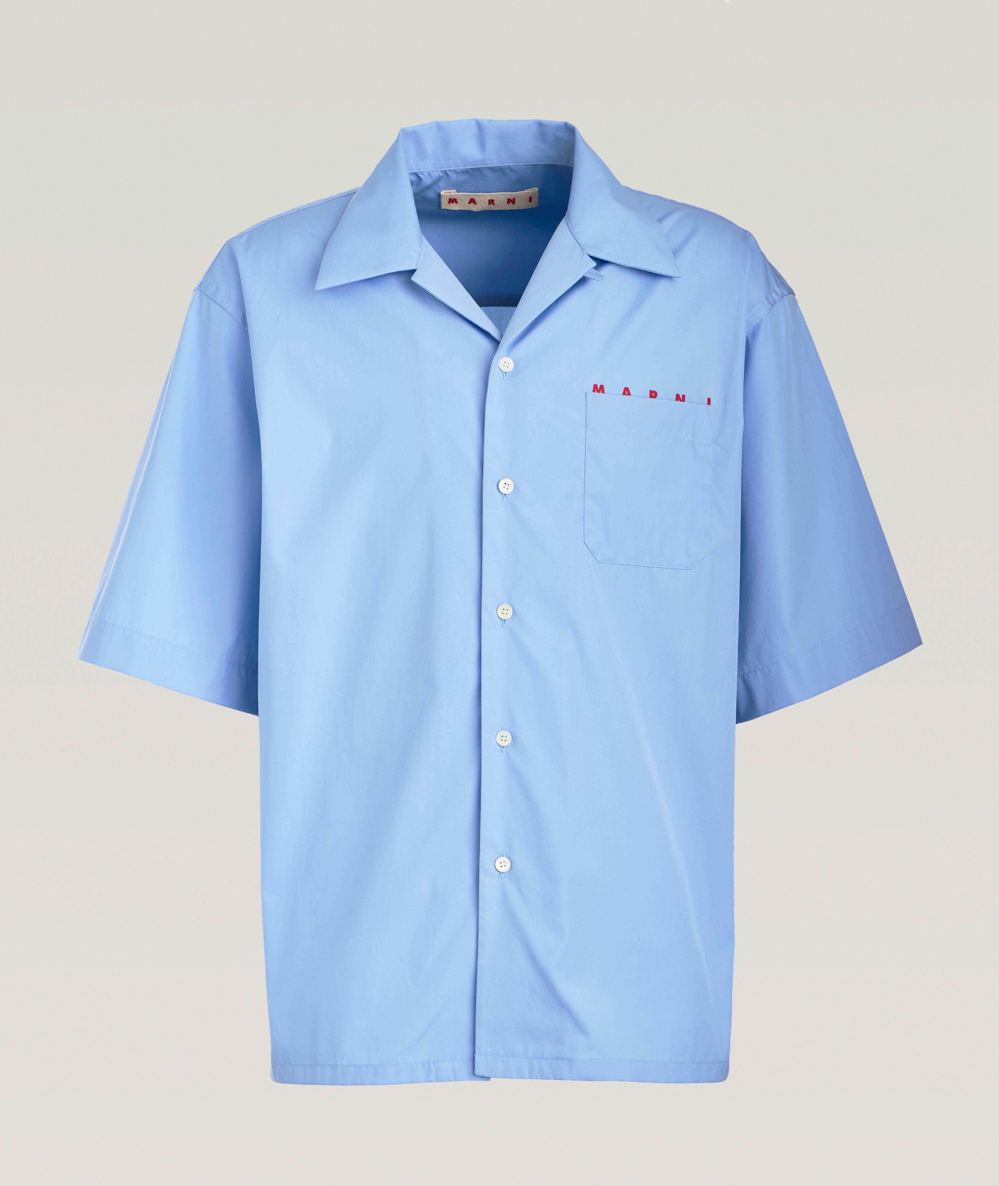 Logo Pocket Cotton Camp Shirt image 0