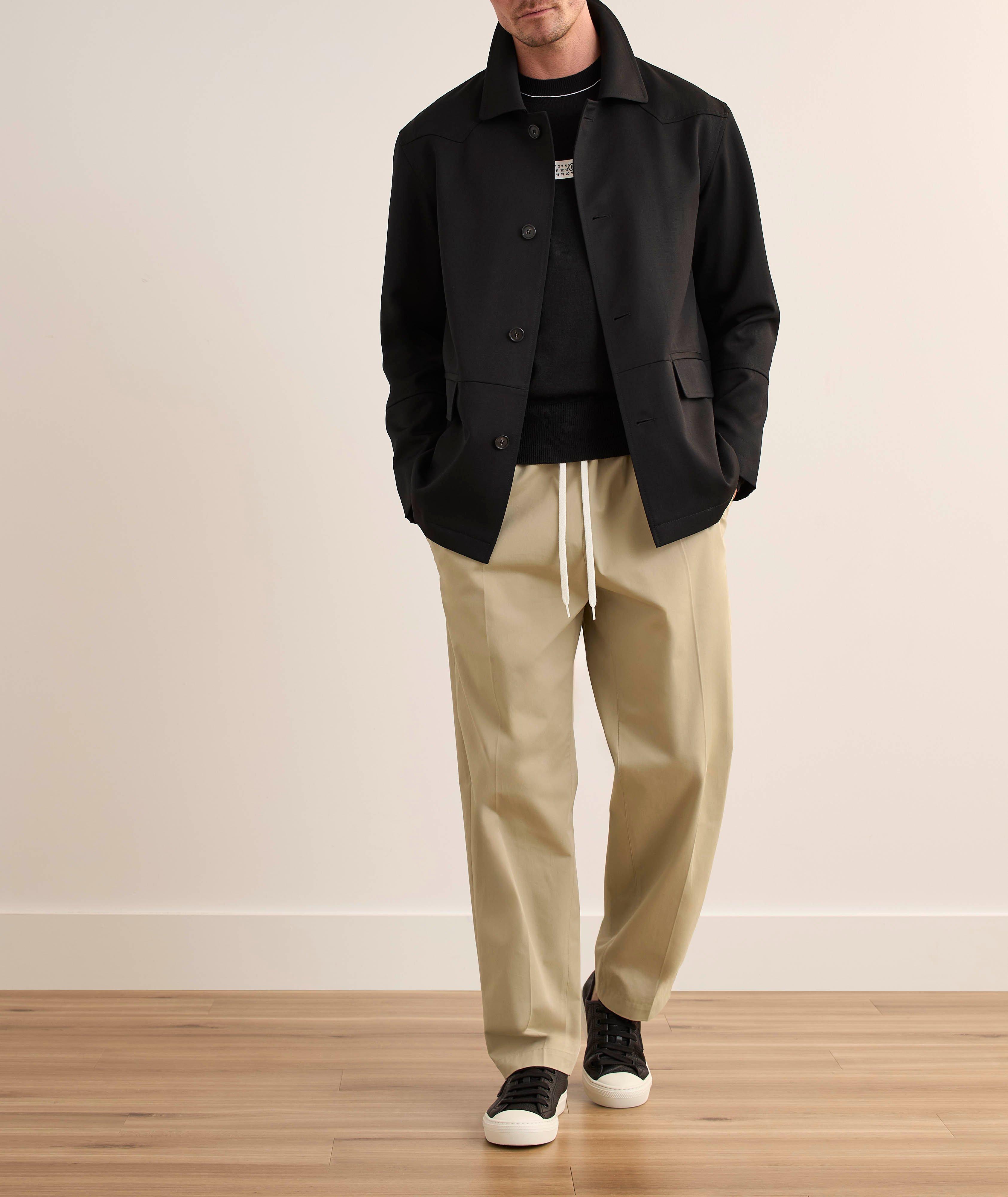 Drawstring Cotton Pants image 5