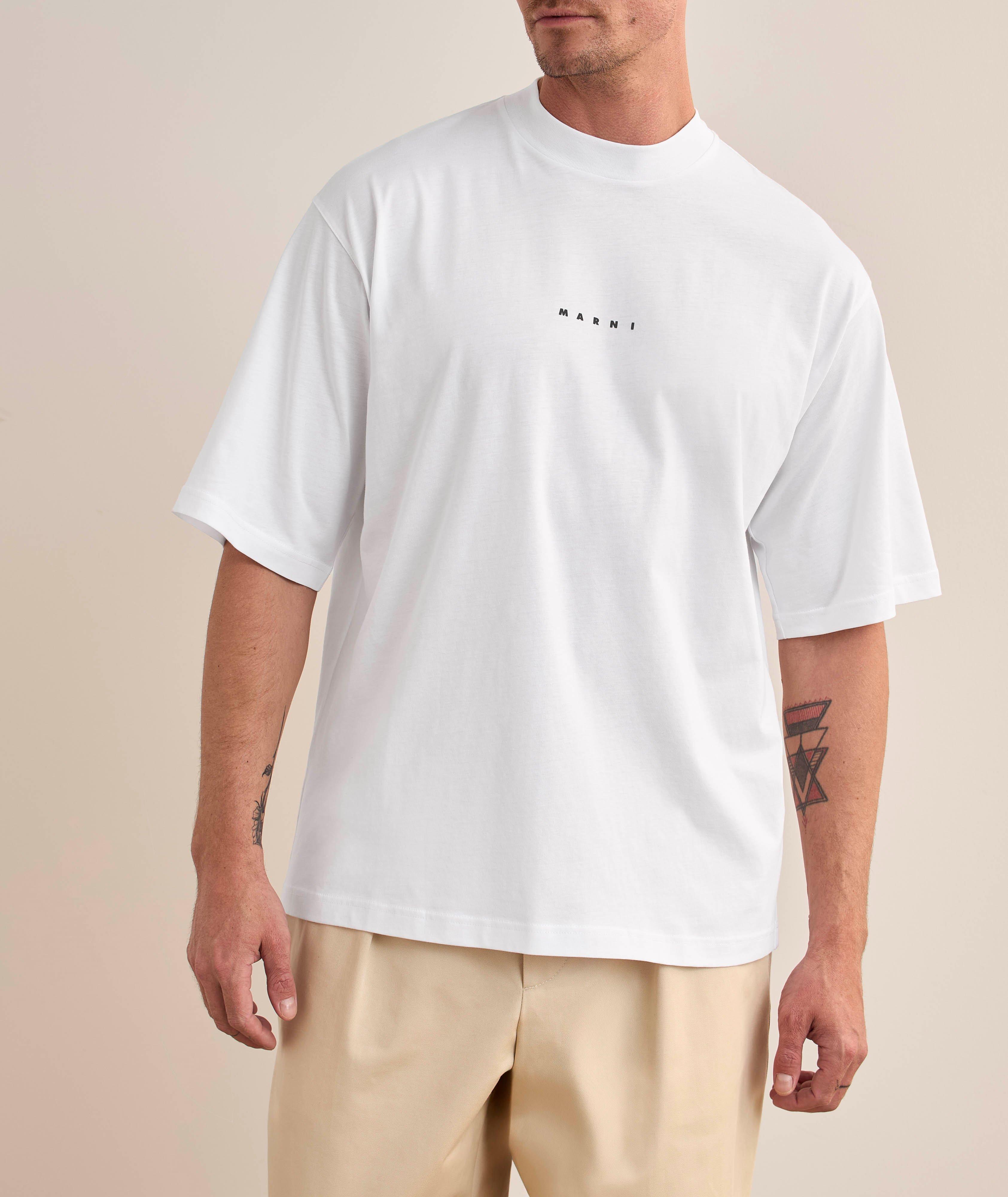 Mini-Logo Cotton Crewneck T-Shirt image 1