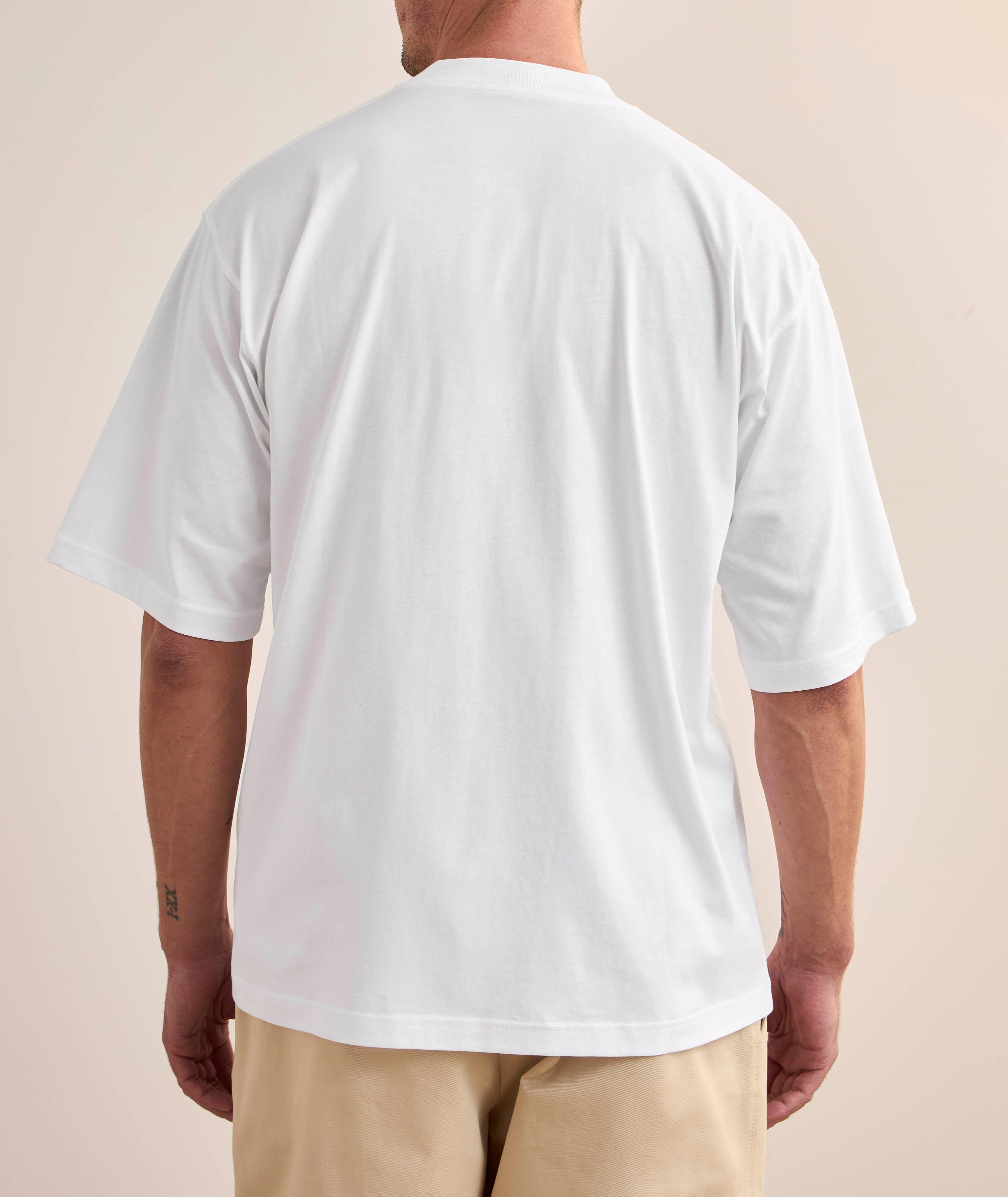 Mini-Logo Cotton Crewneck T-Shirt image 2