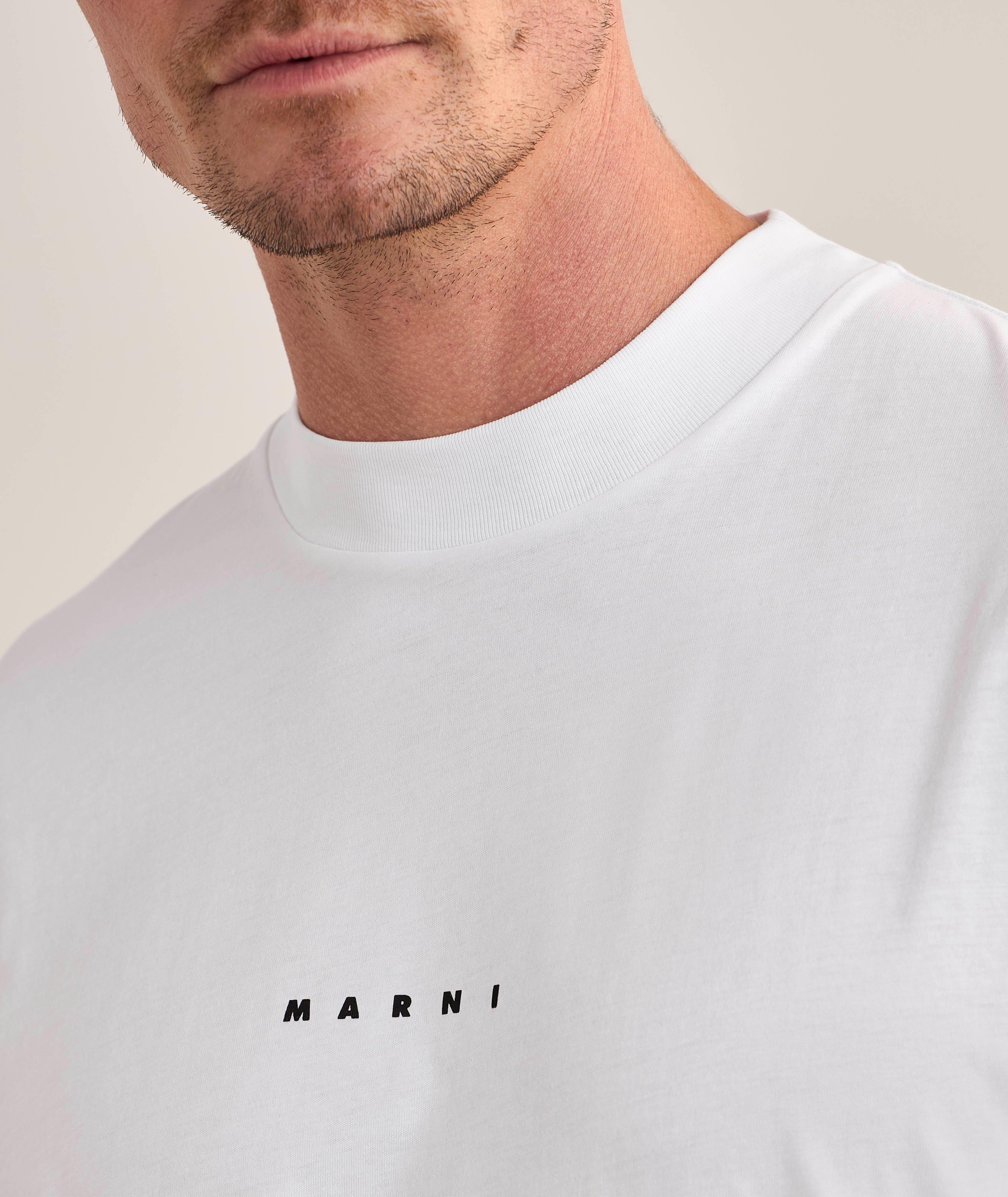 Mini-Logo Cotton Crewneck T-Shirt image 3