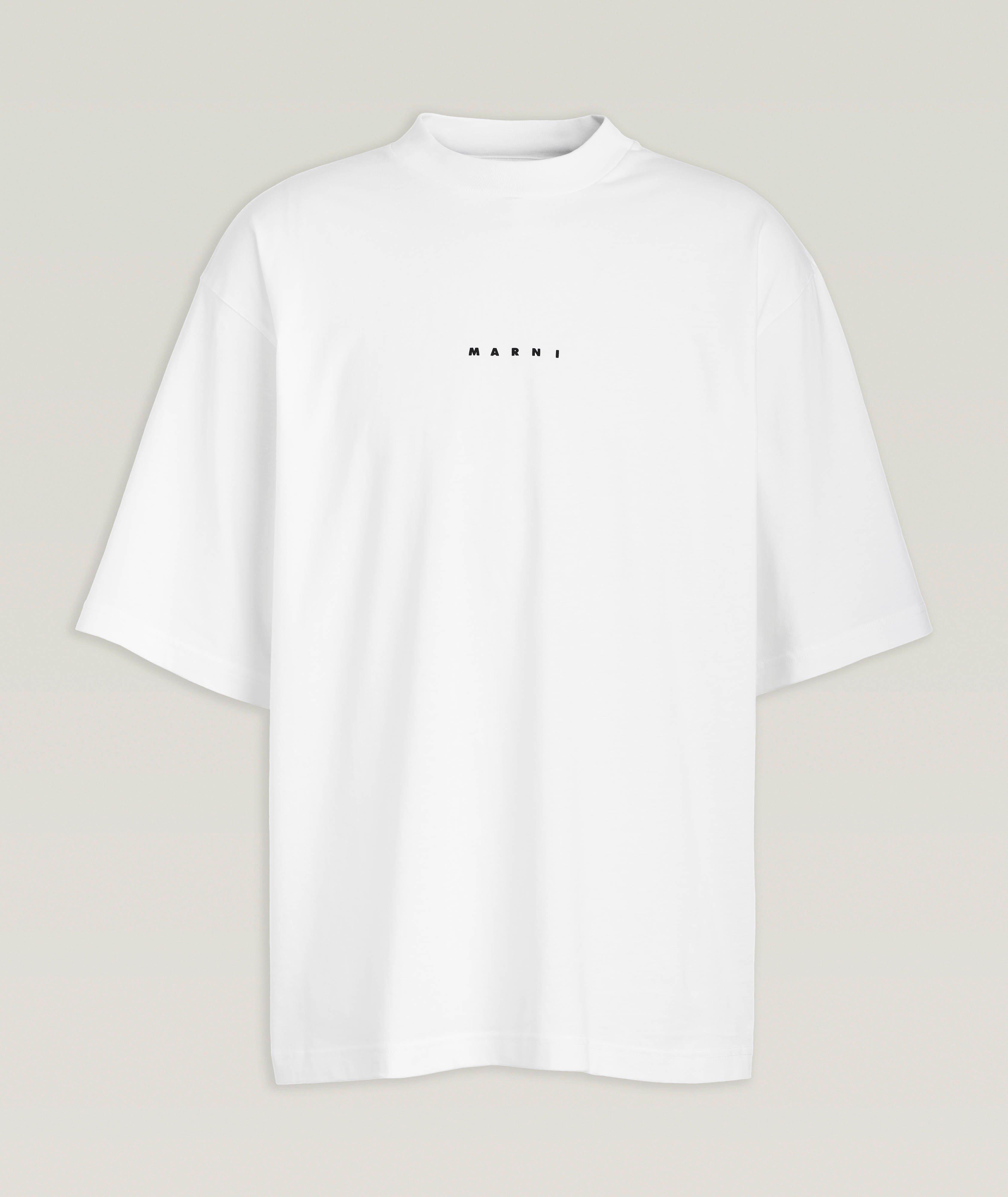Mini-Logo Cotton Crewneck T-Shirt image 0