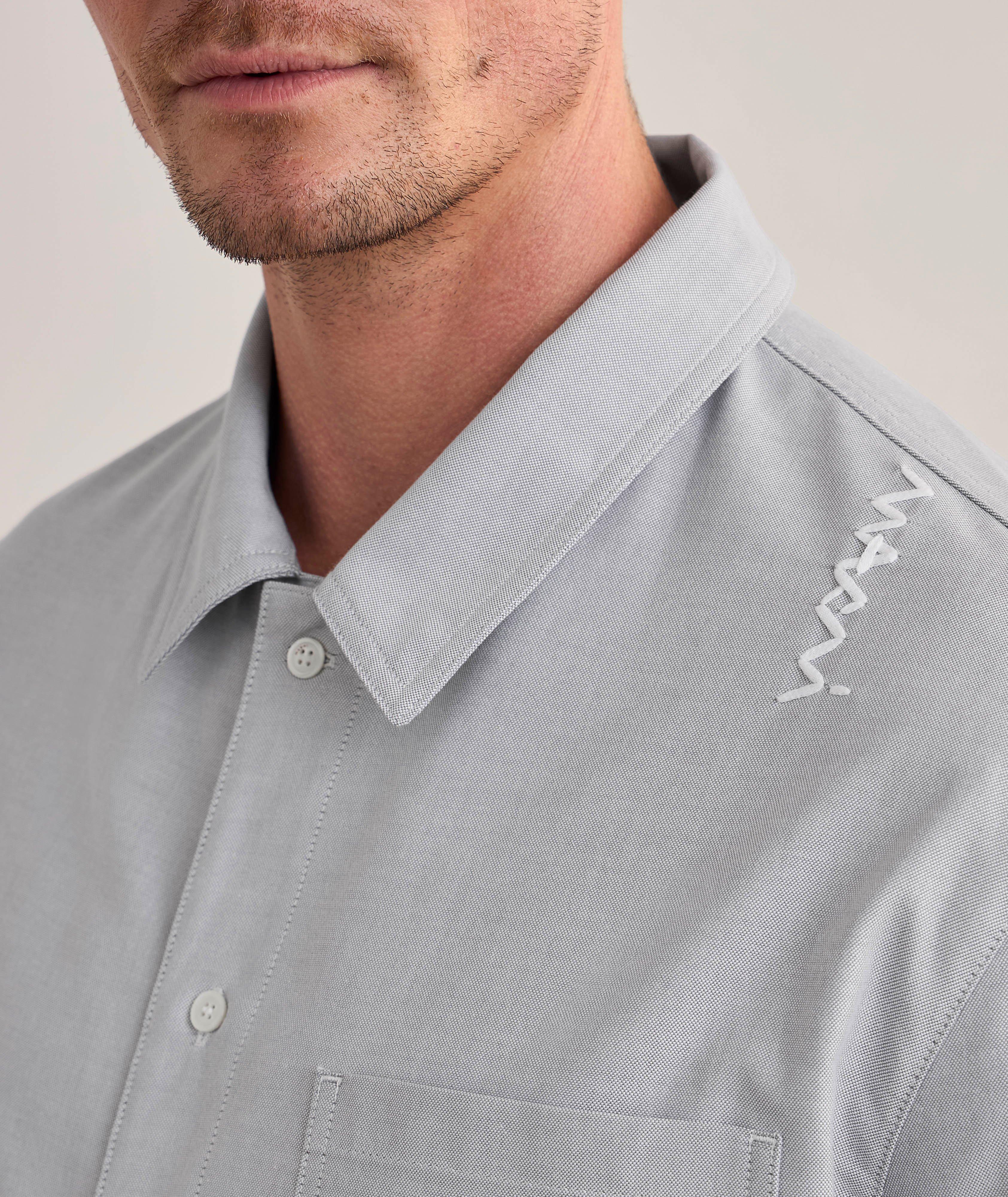 Veste-chemise en toile oxford image 3