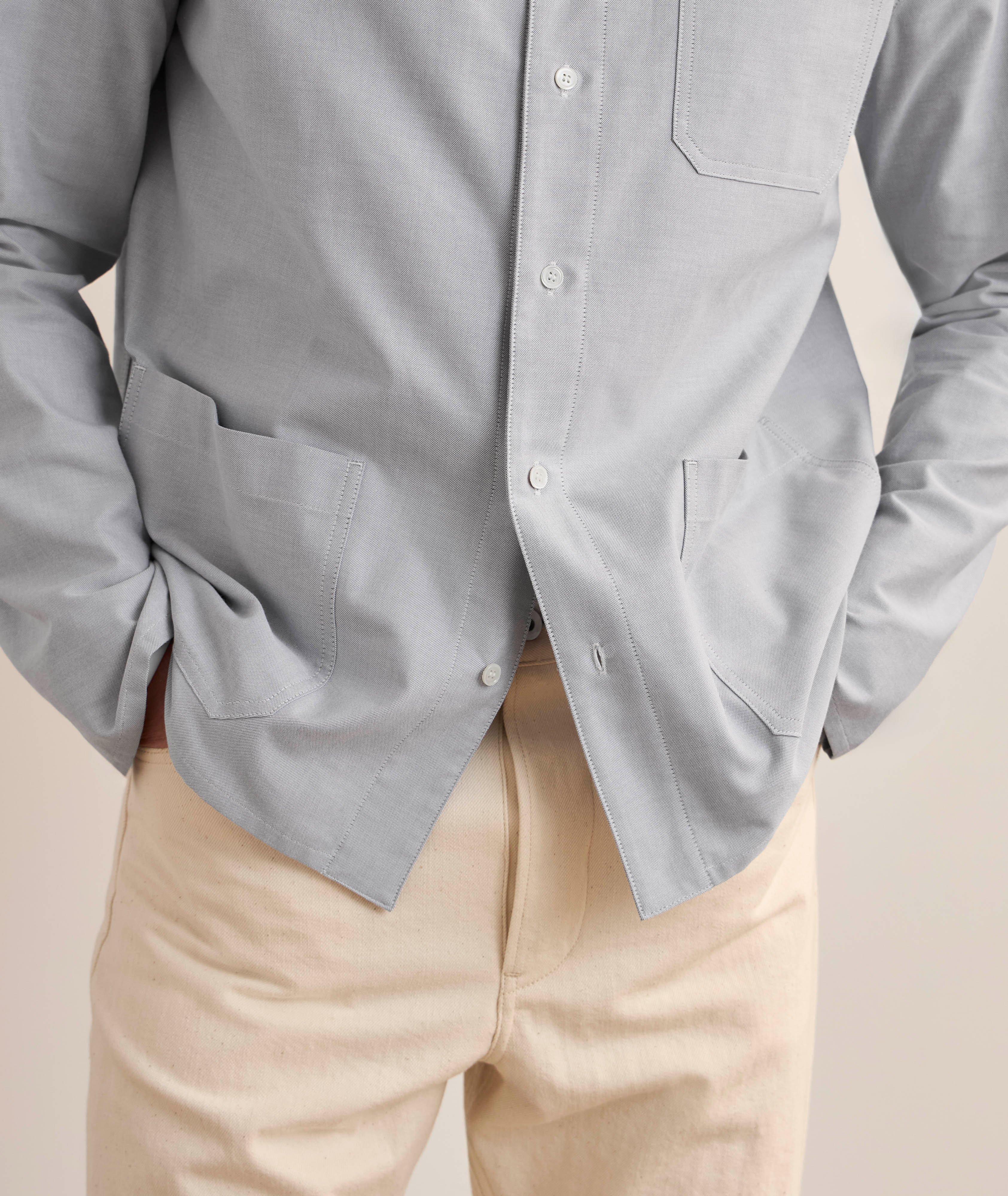 Veste-chemise en toile oxford image 4