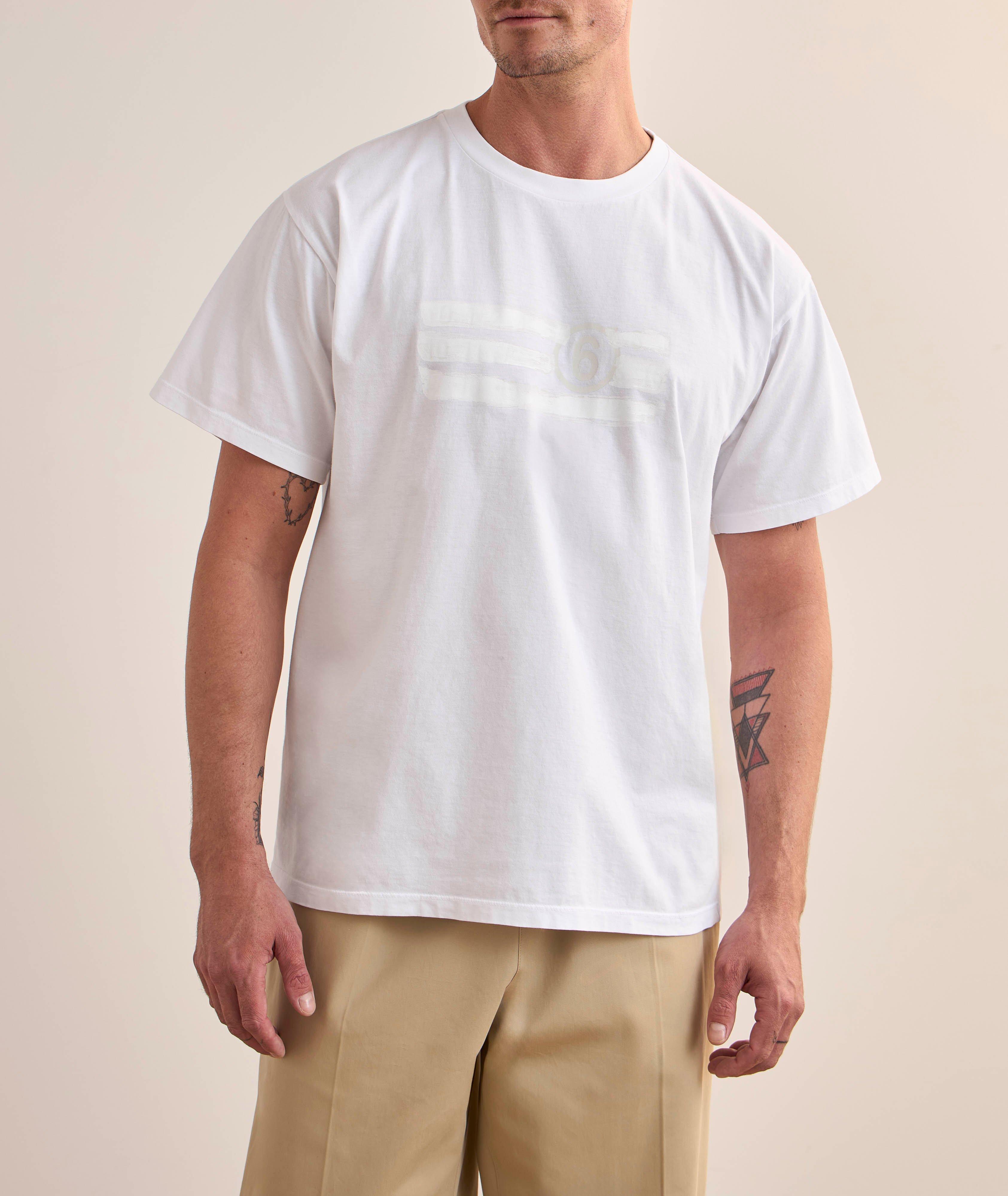 Numeric Paint Logo Cotton T-Shirt image 1
