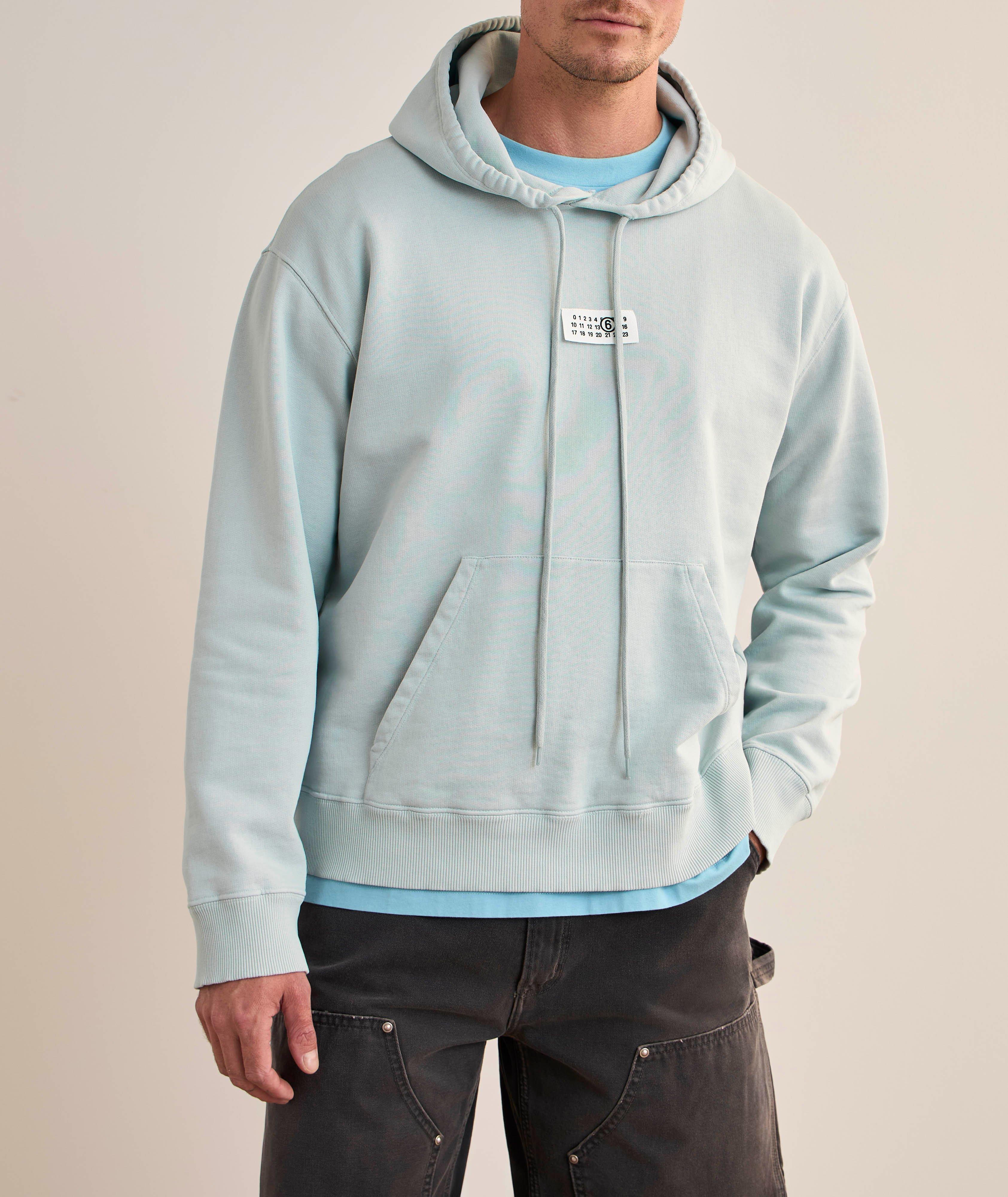 Logo Label Cotton Hooded Sweatshirt image 1