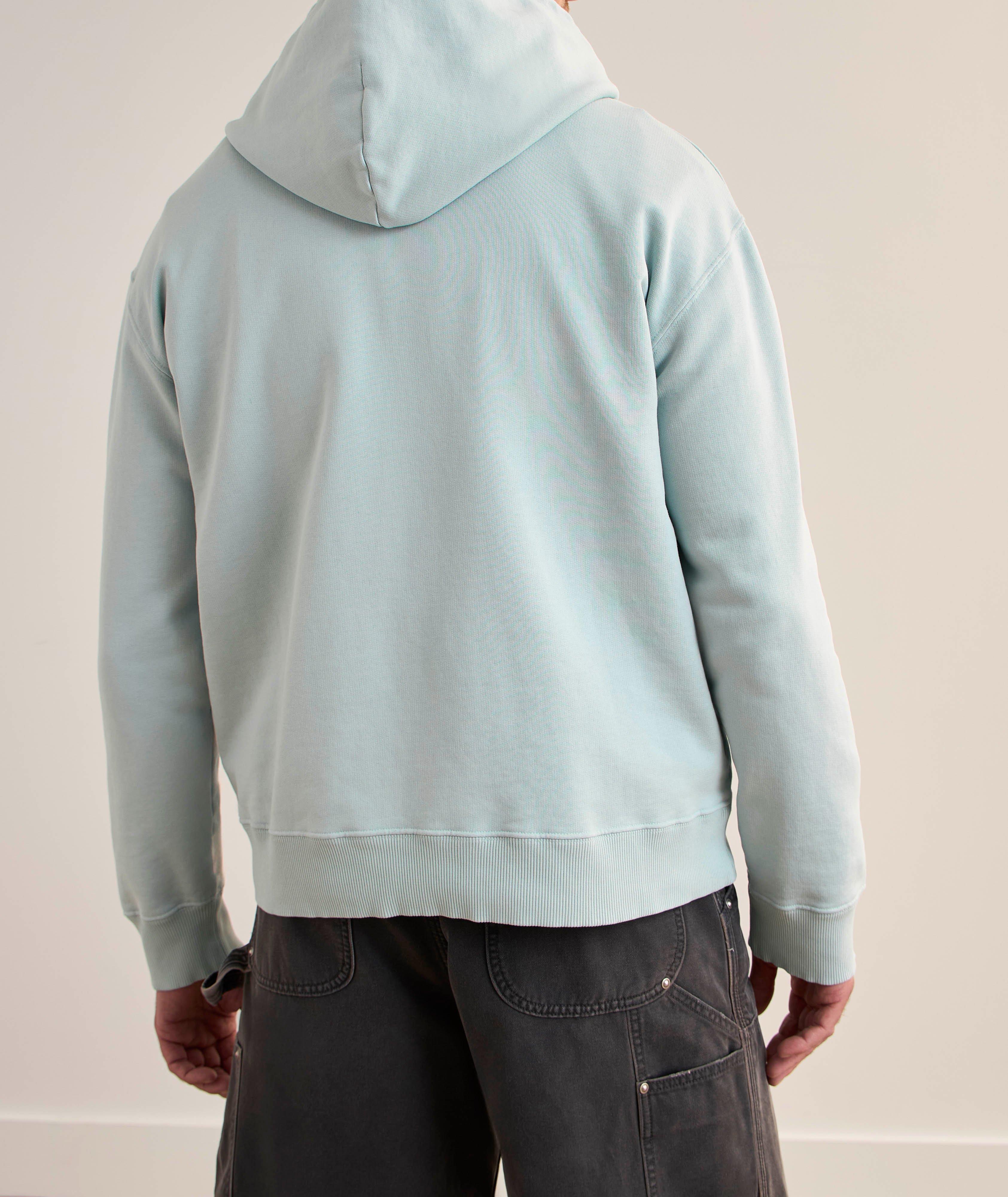 Logo Label Cotton Hooded Sweatshirt image 2