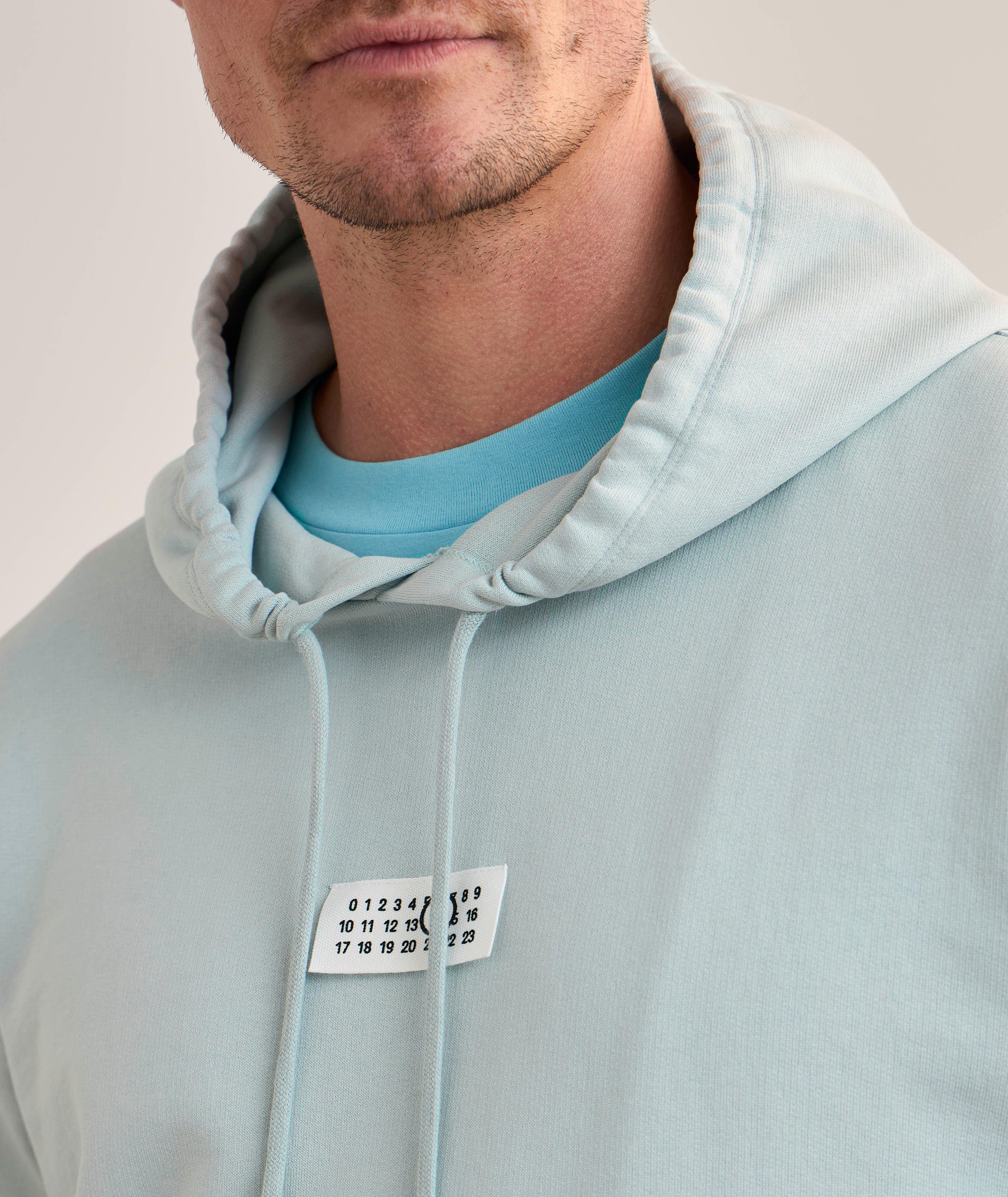 Logo Label Cotton Hooded Sweatshirt image 3