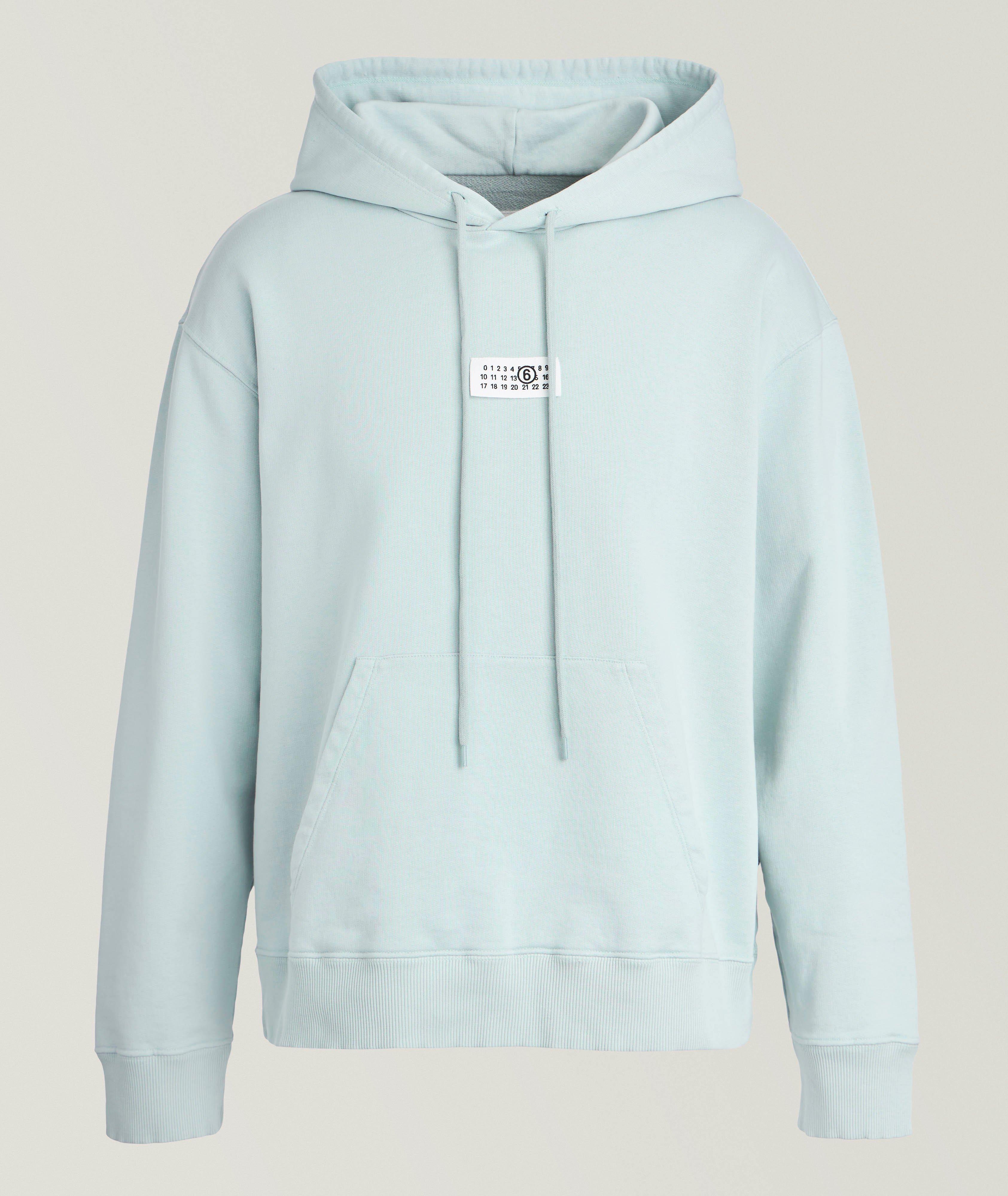 Logo Label Cotton Hooded Sweatshirt image 0