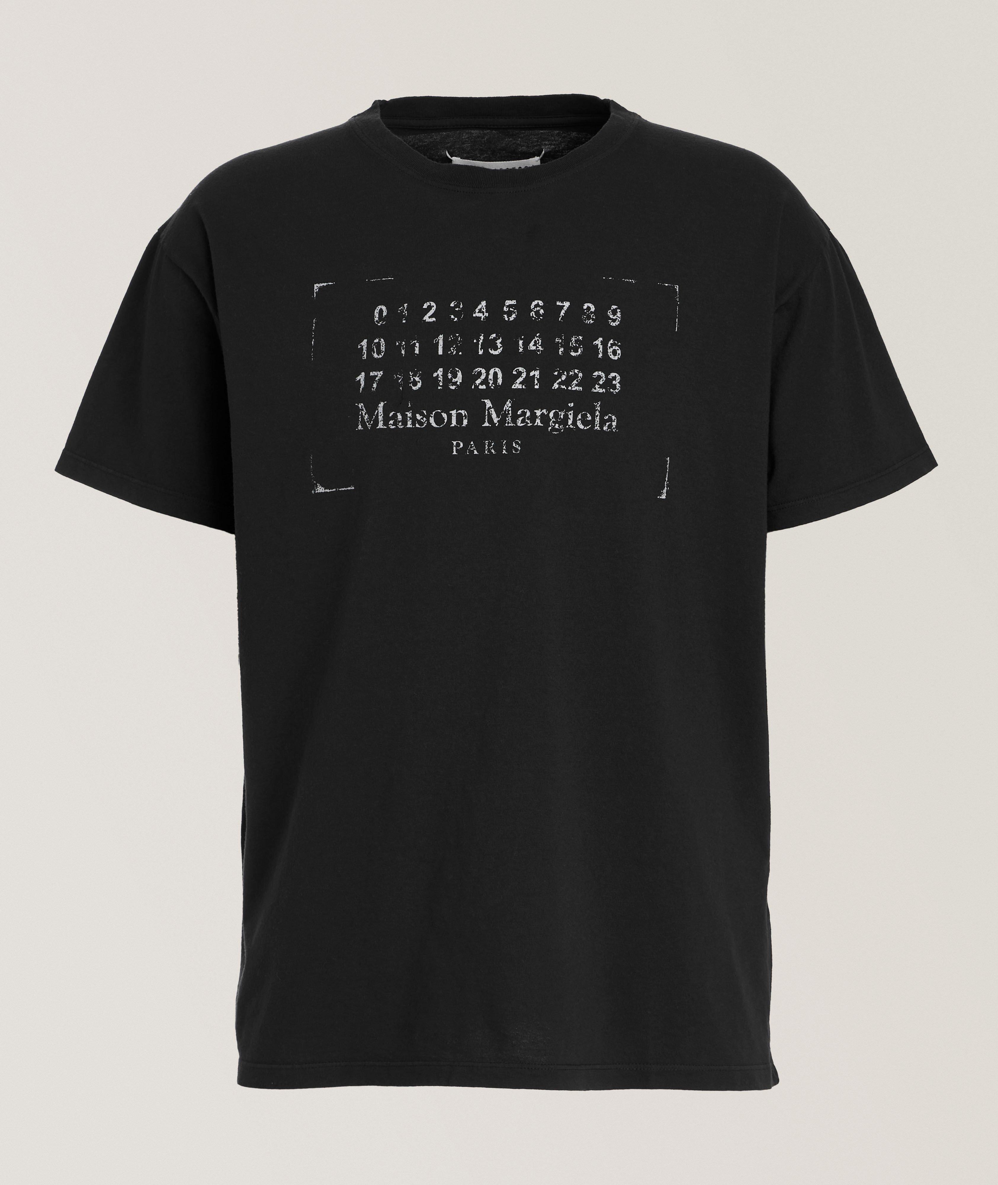 T-shirt en coton avec logo délavé image 0