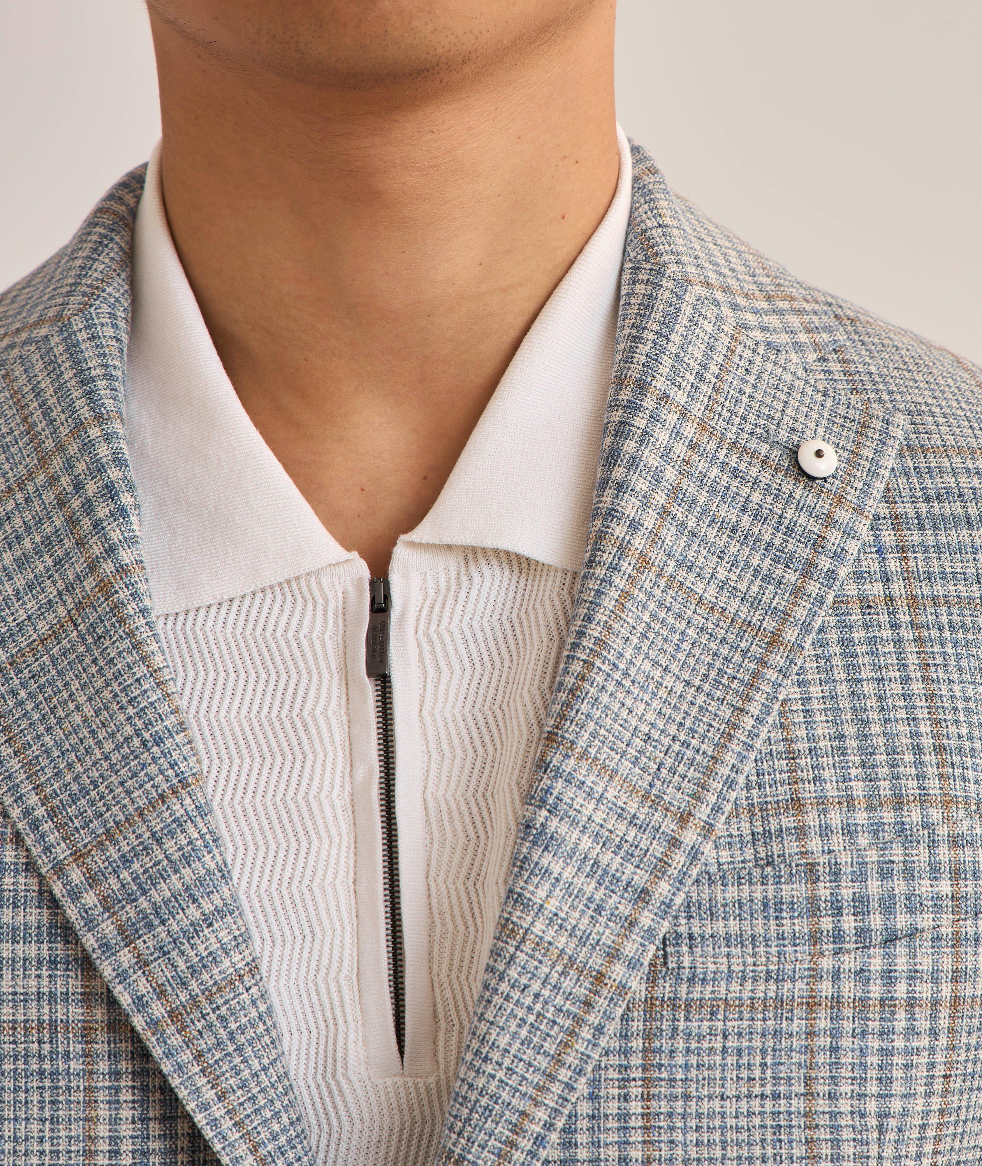 Plaid Silk-Wool Sport Jacket image 3