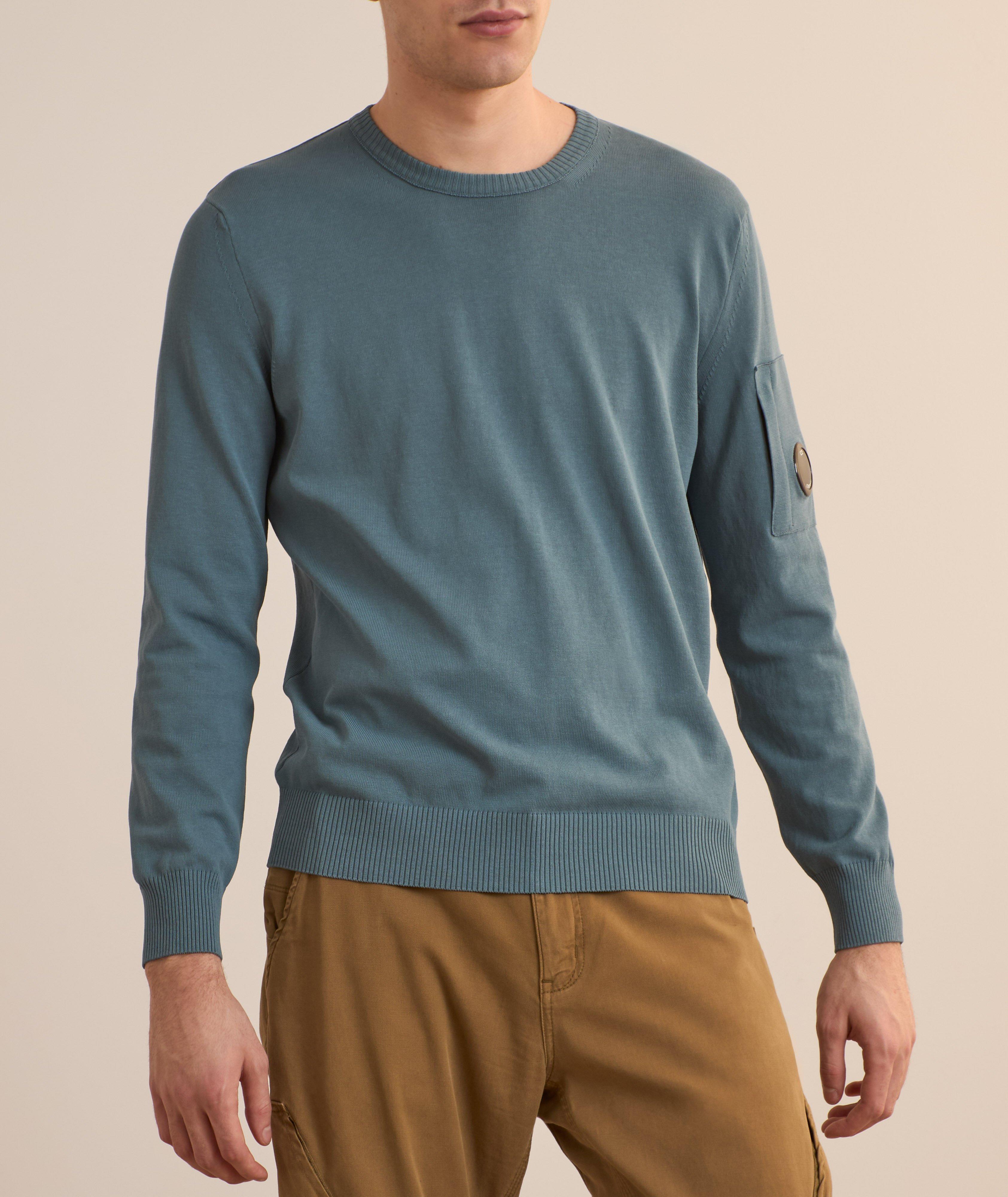 Cotton Crepe Knit Sweater image 1