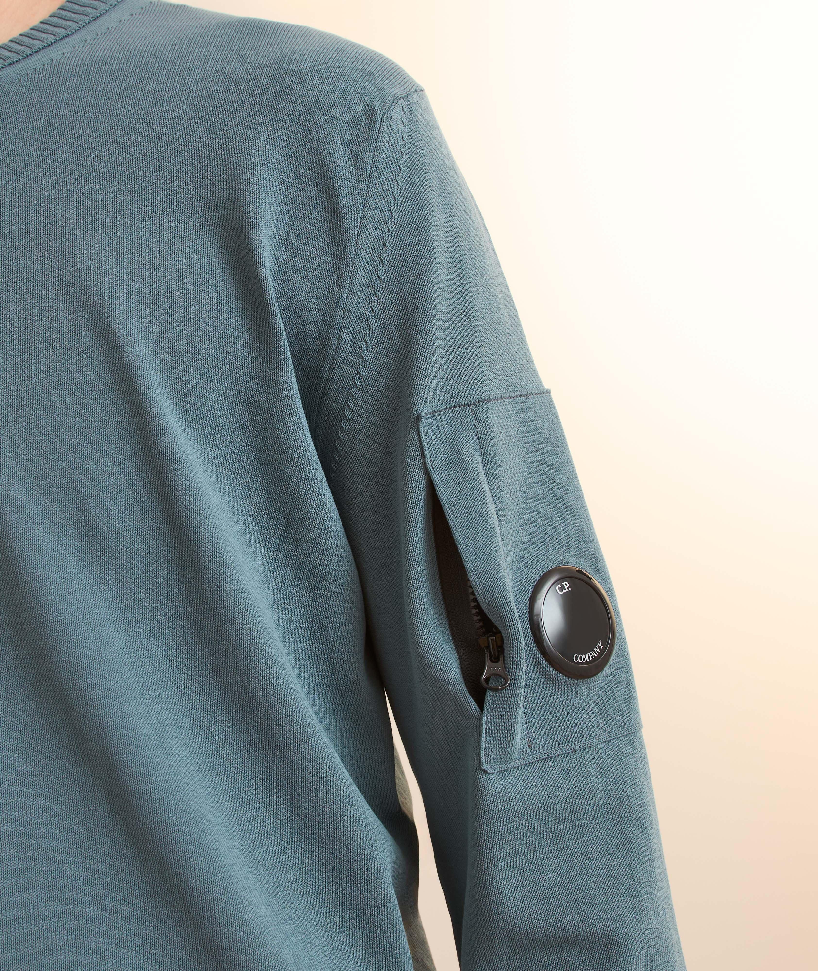 Cotton Crepe Knit Sweater image 4