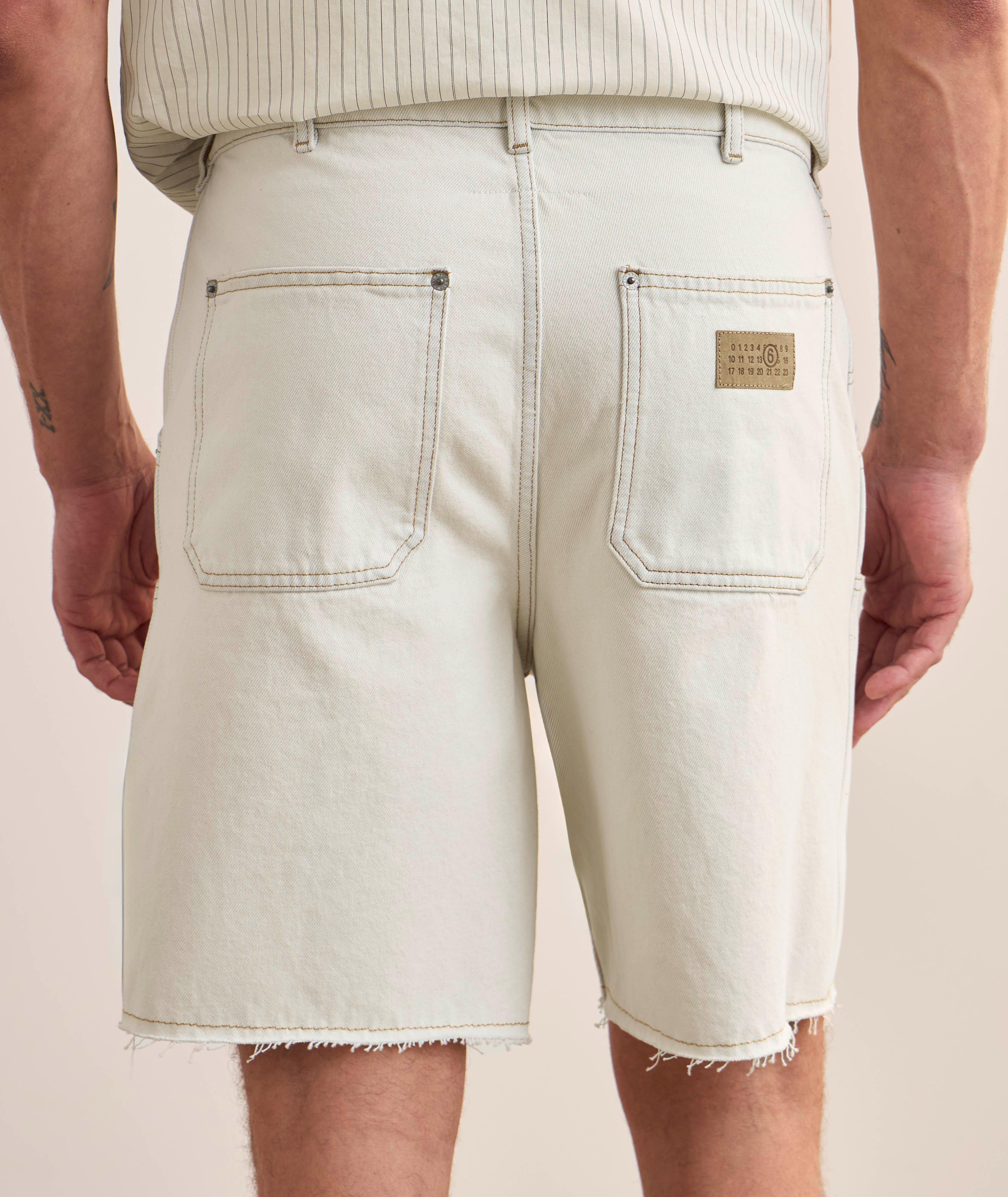 Frayed Cotton Rivet Shorts image 2