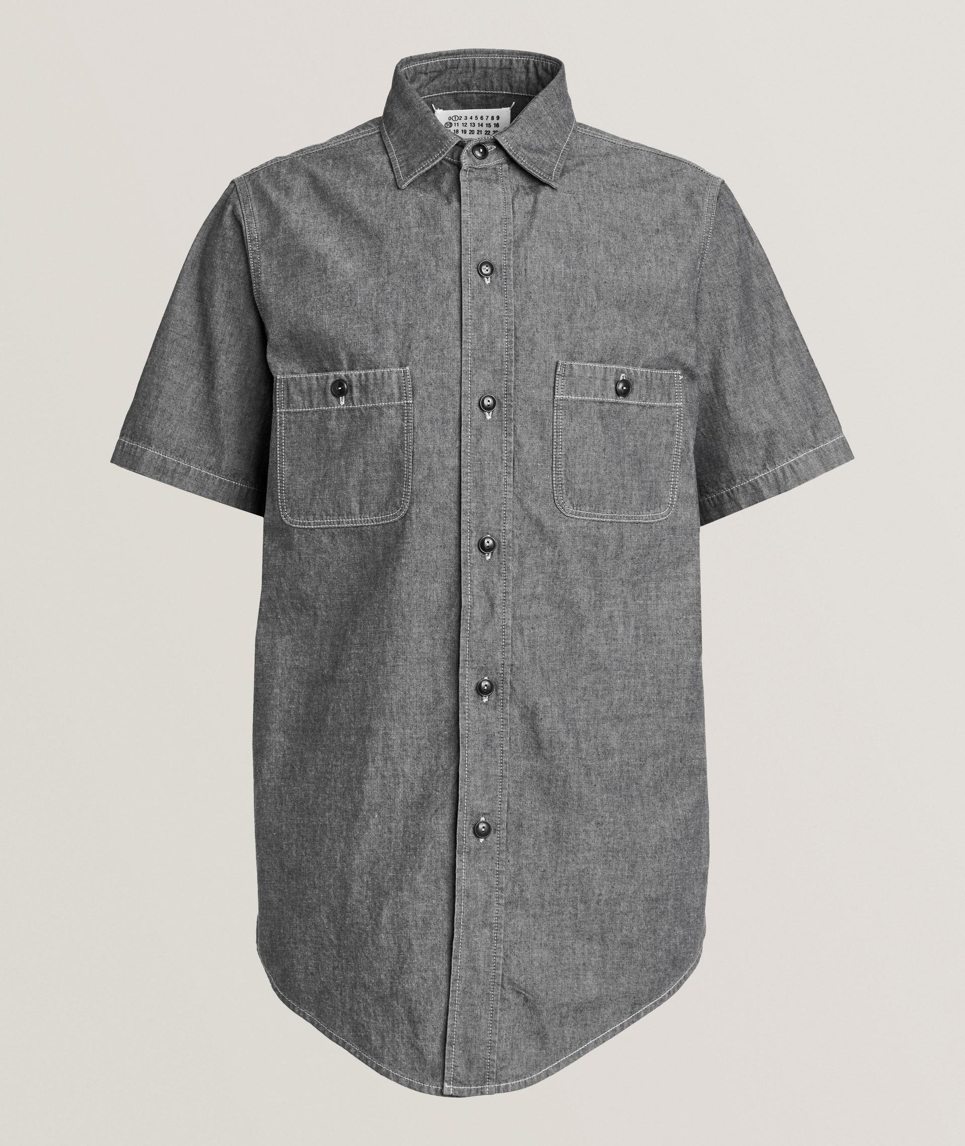 Back Stitch Cotton Denim Shirt image 0