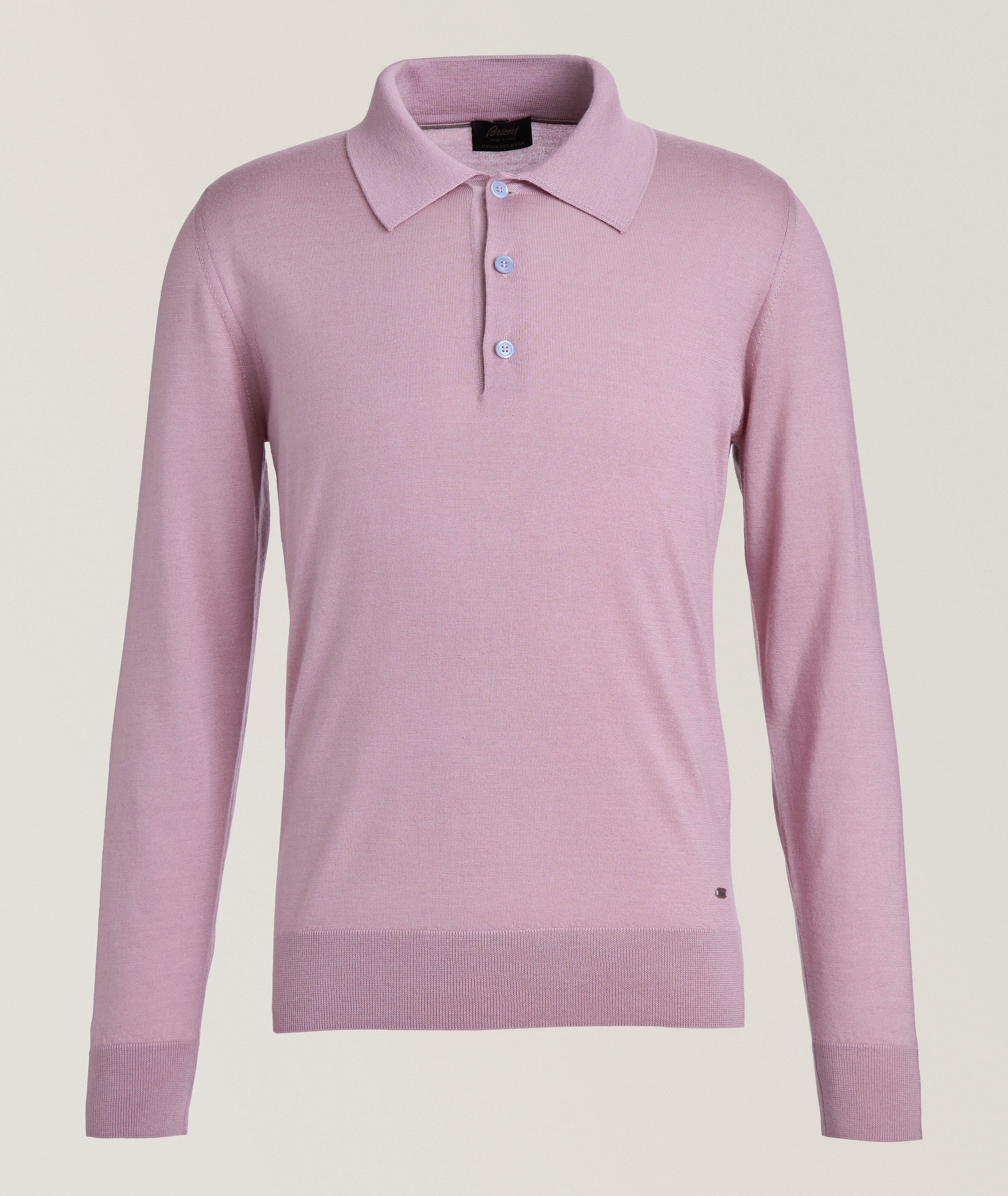 Cashmere-Silk Knit Polo  image 0