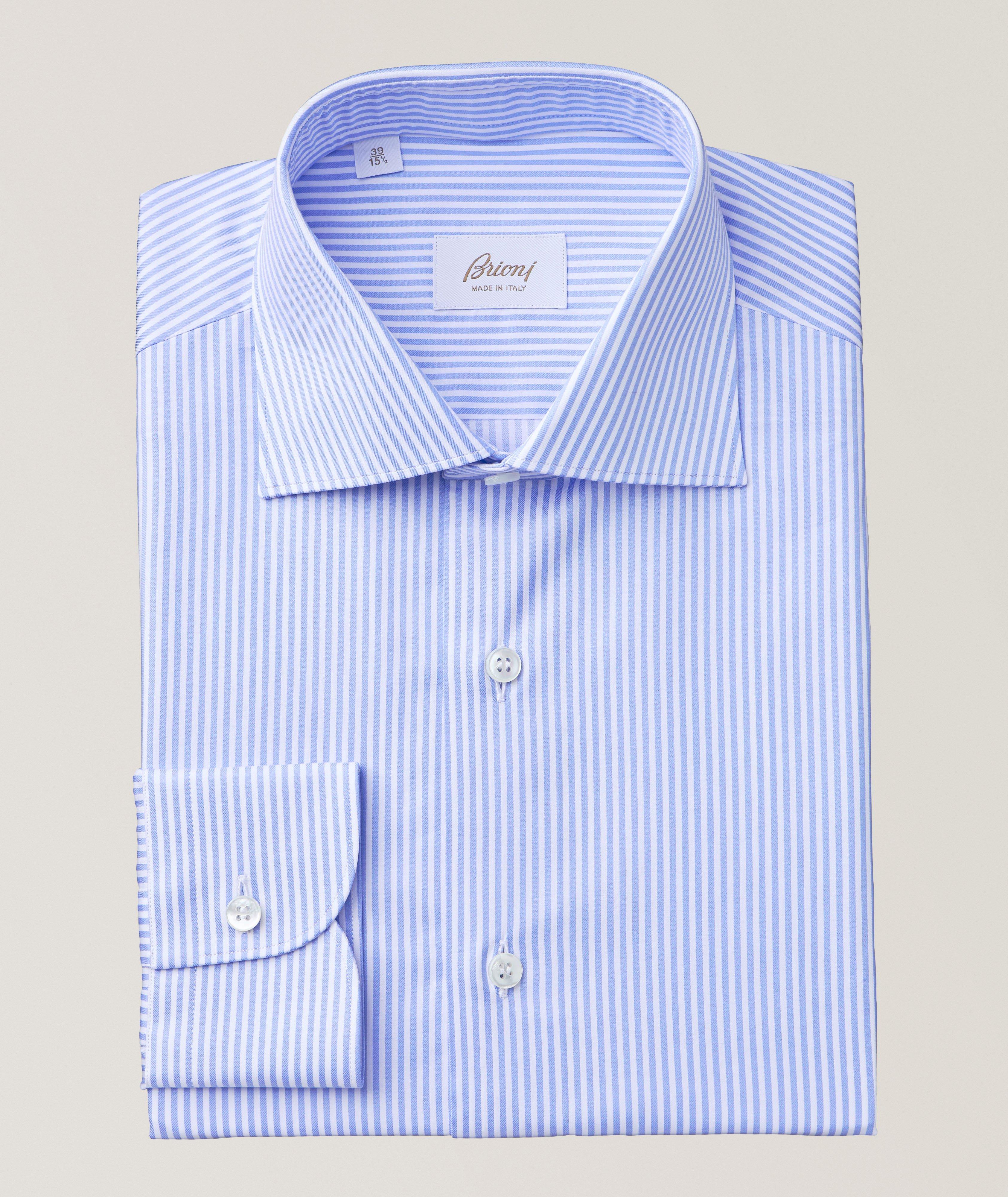 William Striped Cotton Twill Dress Shirt  image 0