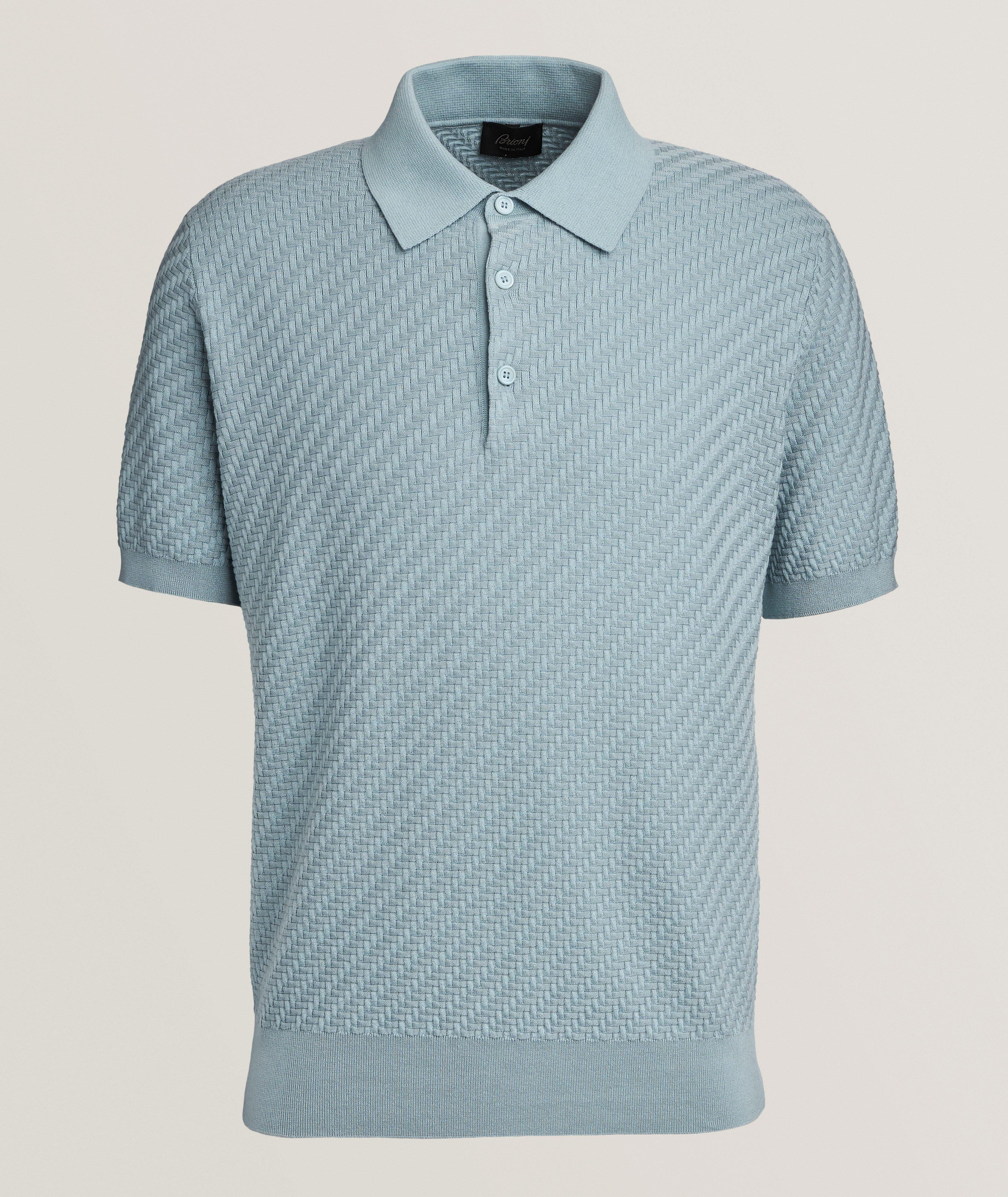 Trama Cotton, Silk & Cashmere Knit Polo image 0