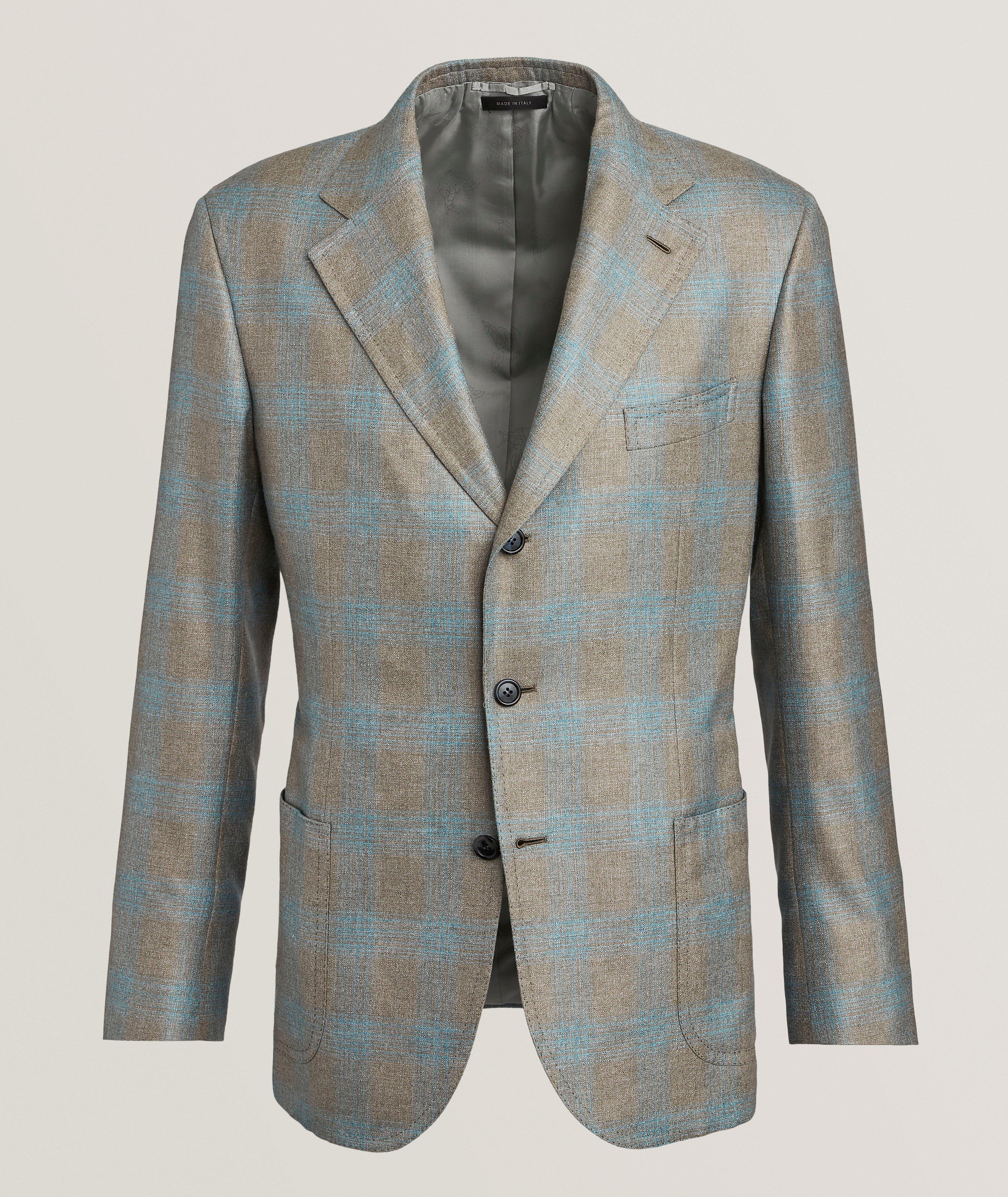 Giacca Amalfi Check Silk-Cashmere Sport Jacket image 0