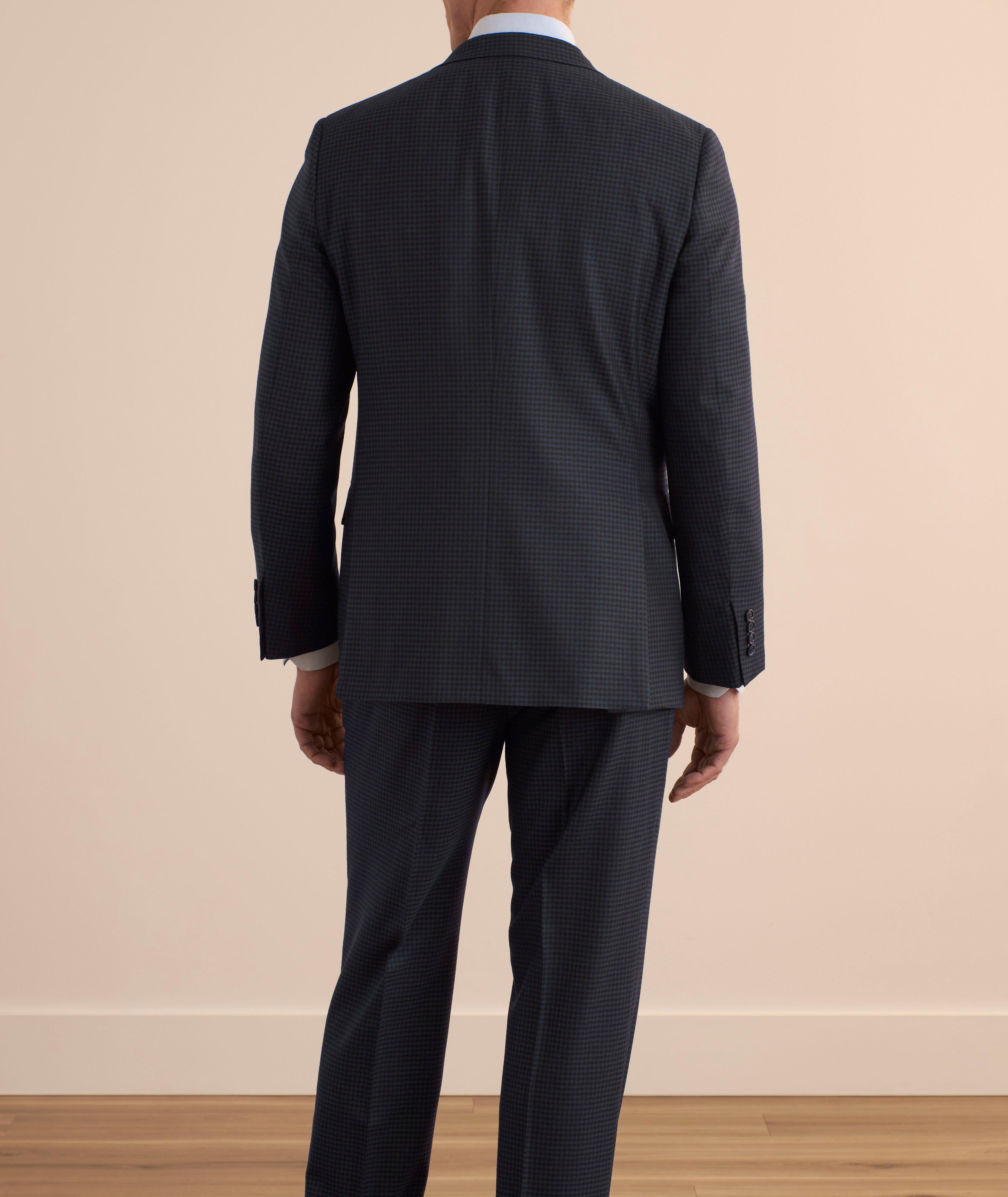 Brunico Micro-Check Wool Suit 