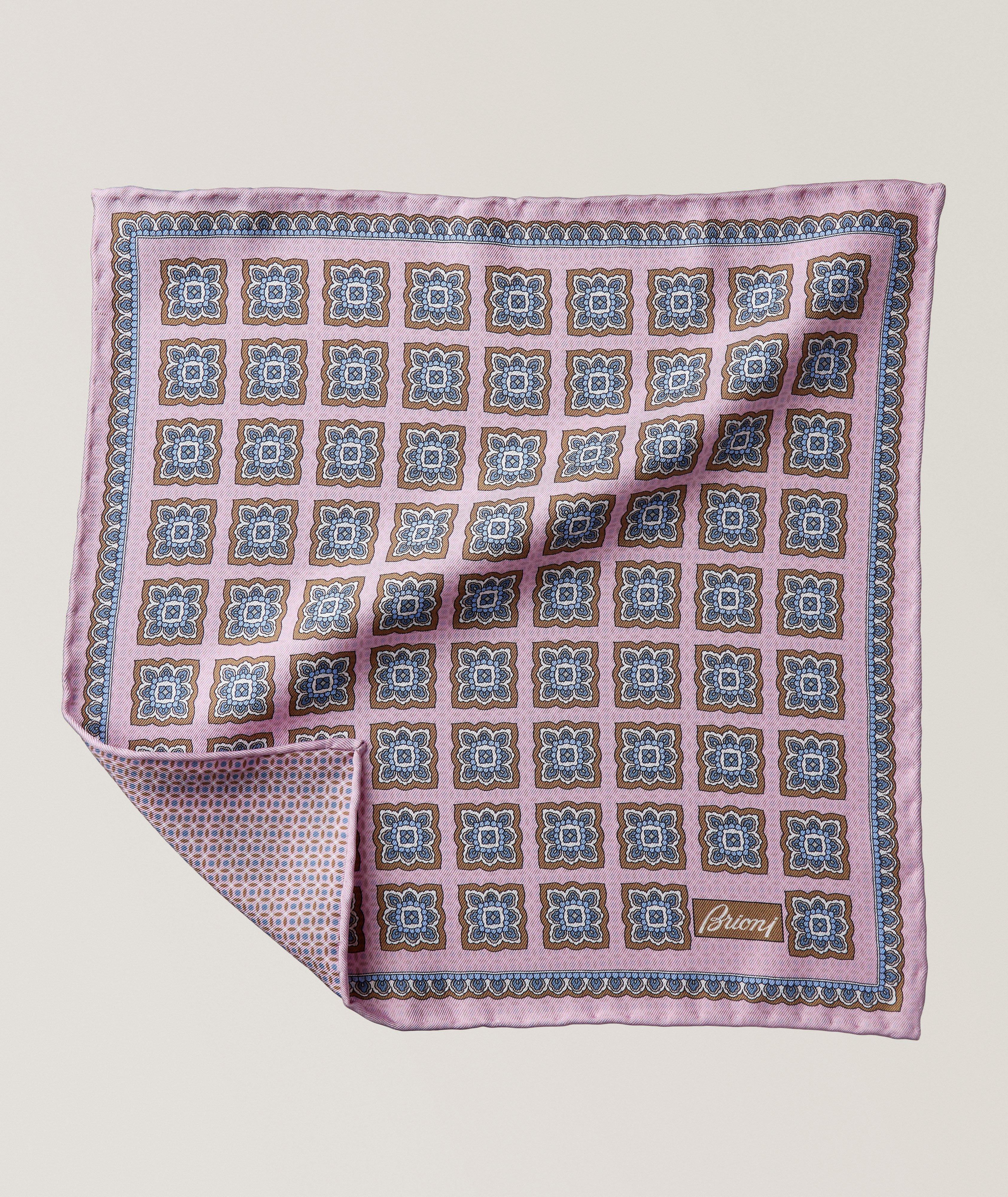 Medallion Silk Pocket Square  image 0