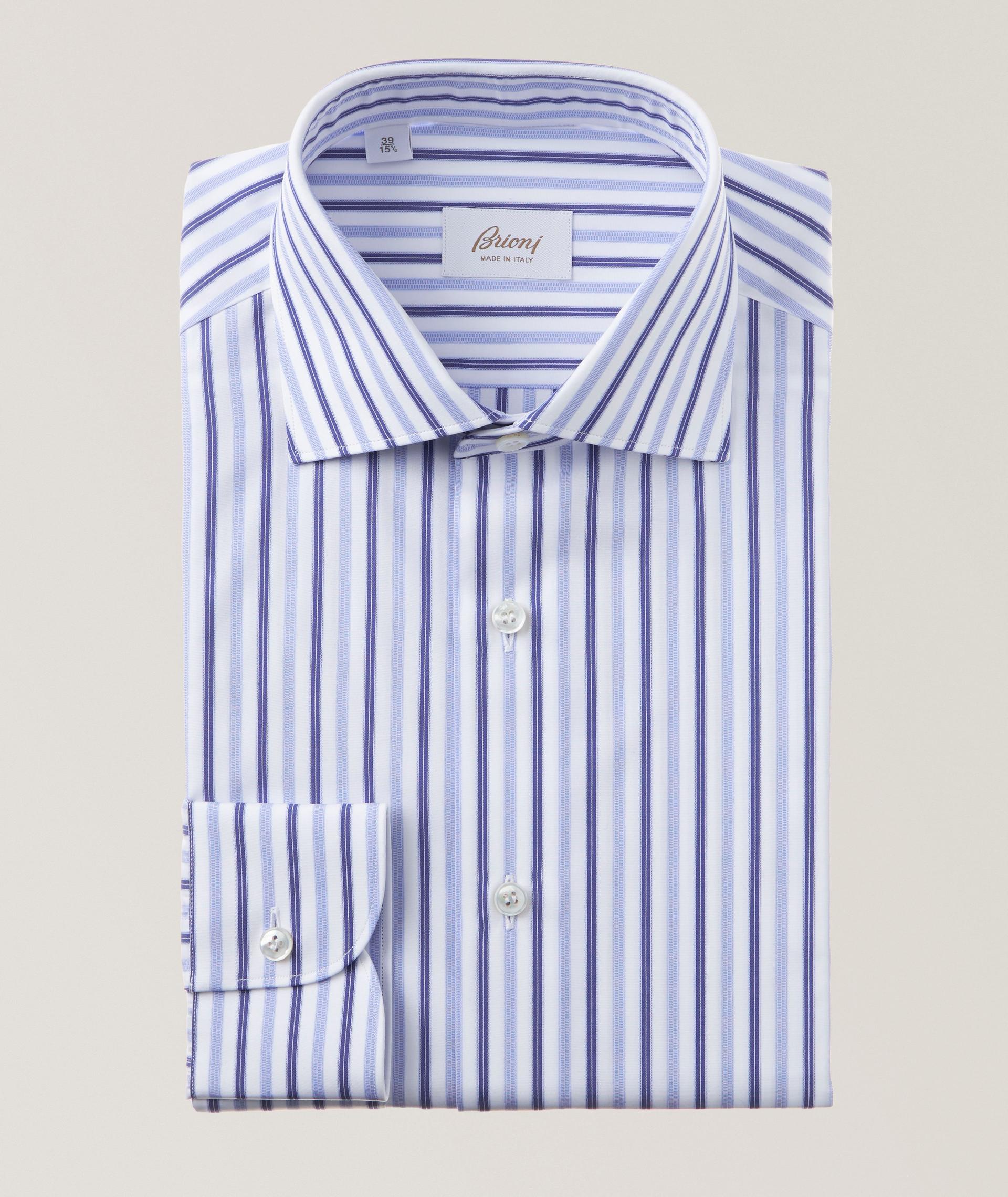 William Stripe Cotton Twill Dress Shirt  image 0