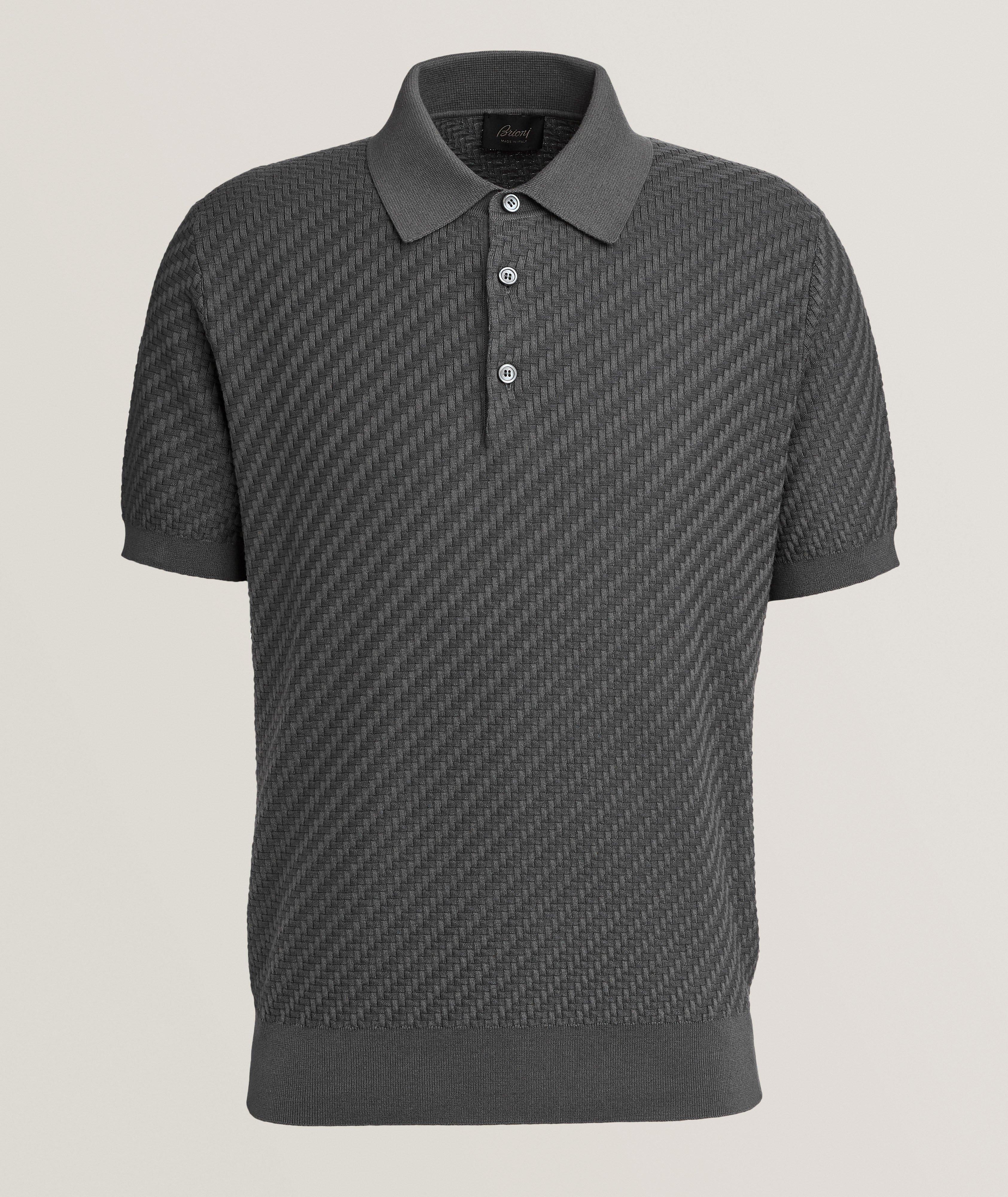 Trama Cotton, Silk & Cashmere Knit Polo image 0