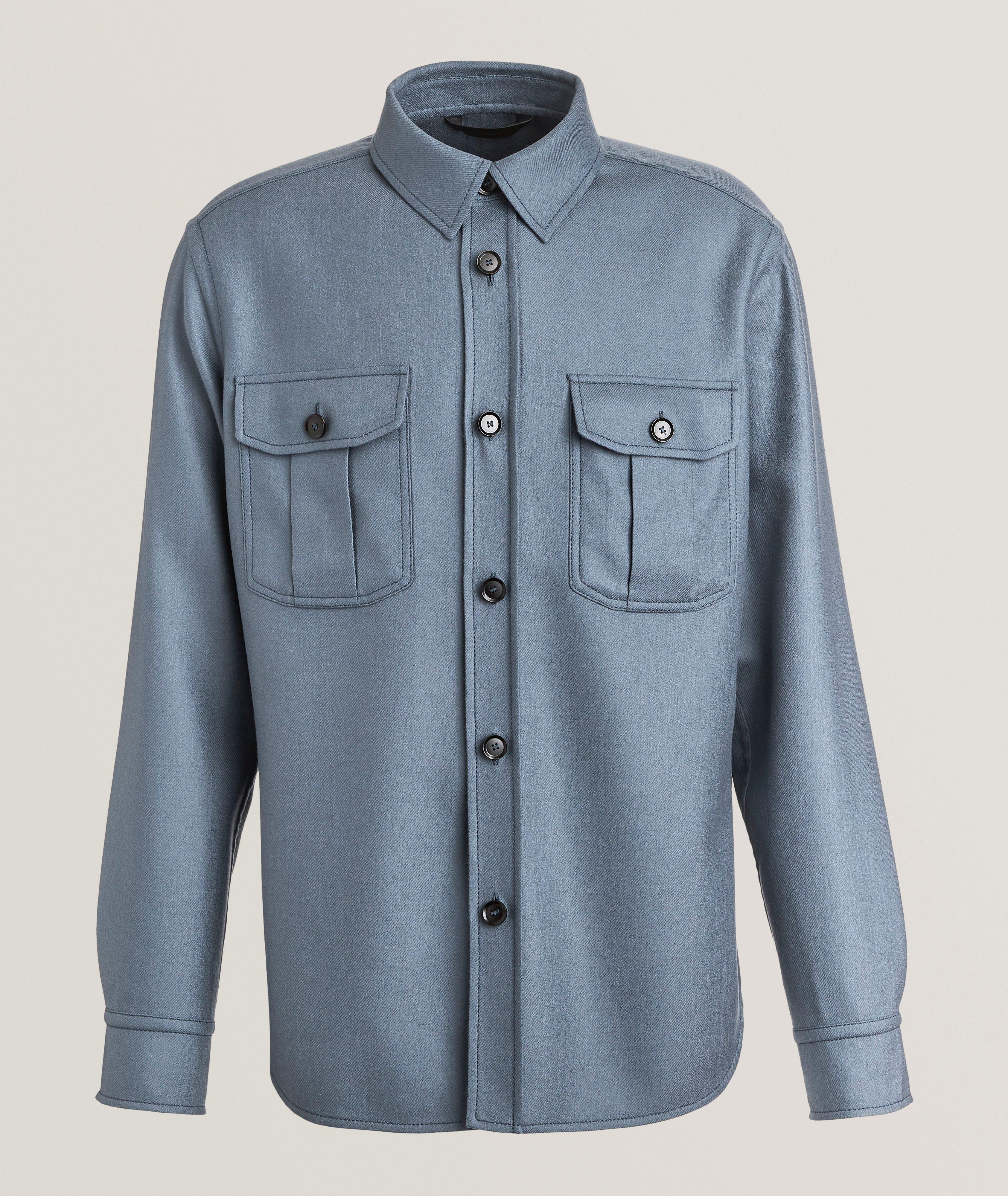 Vagabond Wool-Silk Overshirt  image 0