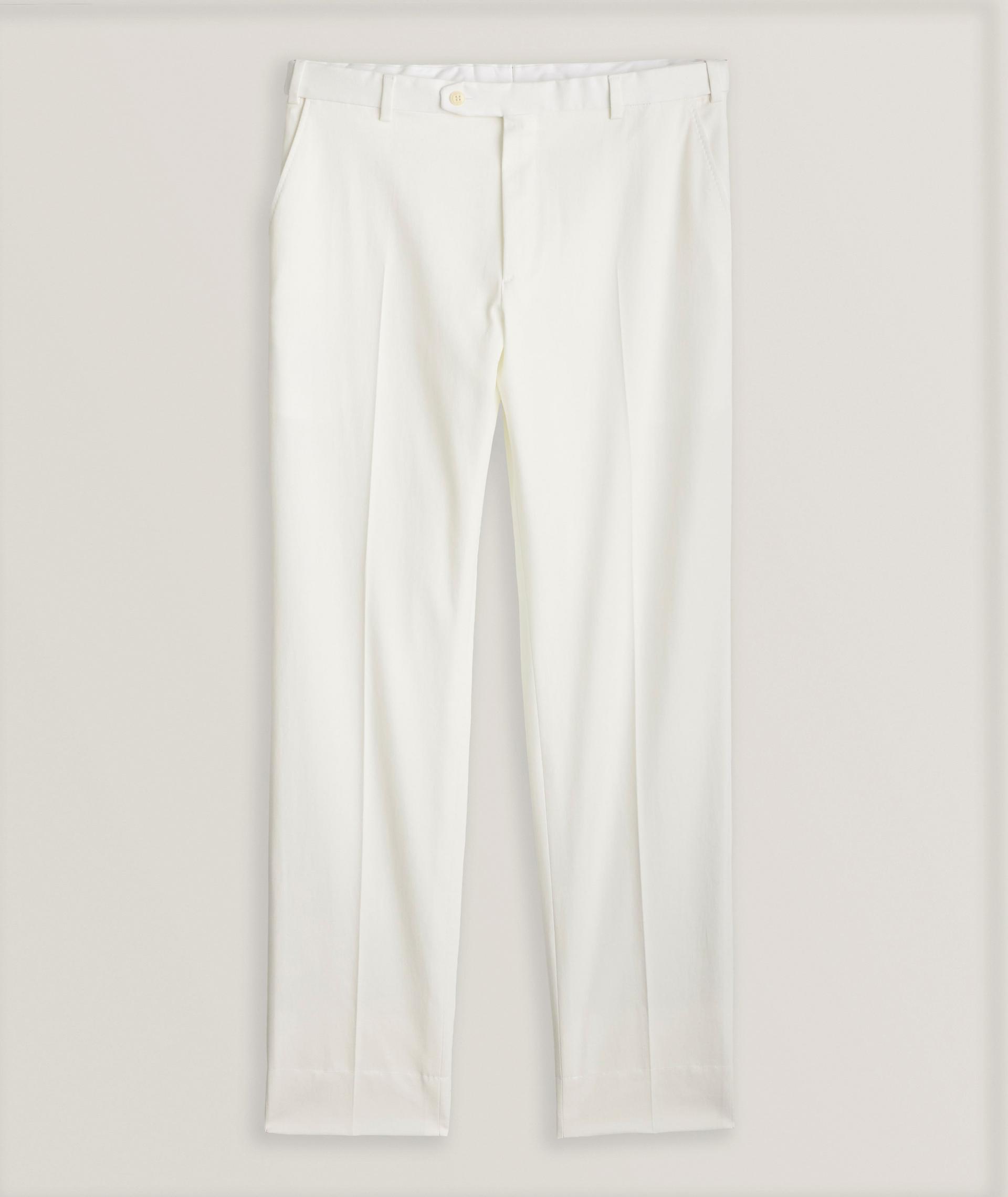 Pantalon en gabardine de coton extensible image 0