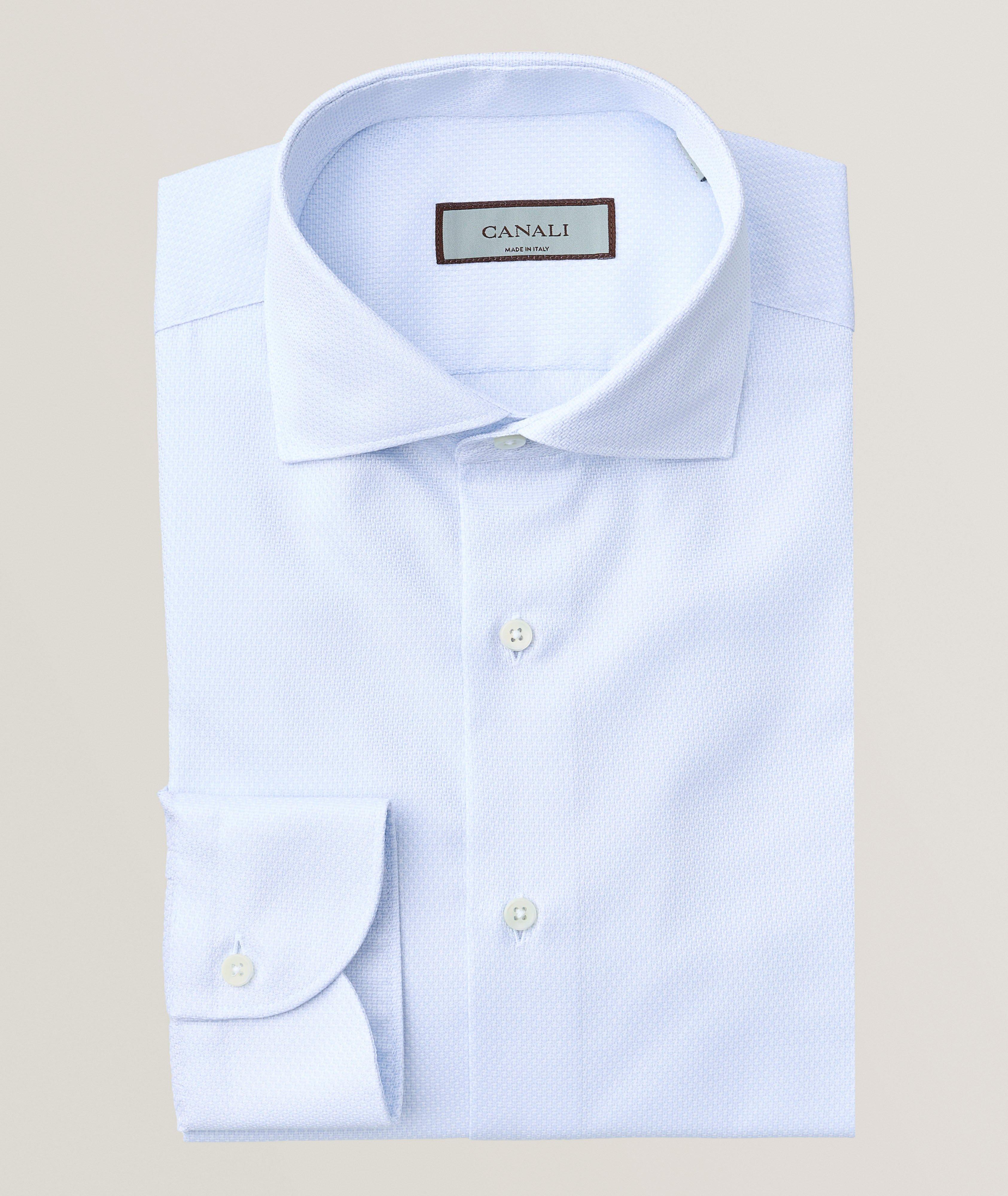 Impeccable Micro-Print Dress Shirt image 0