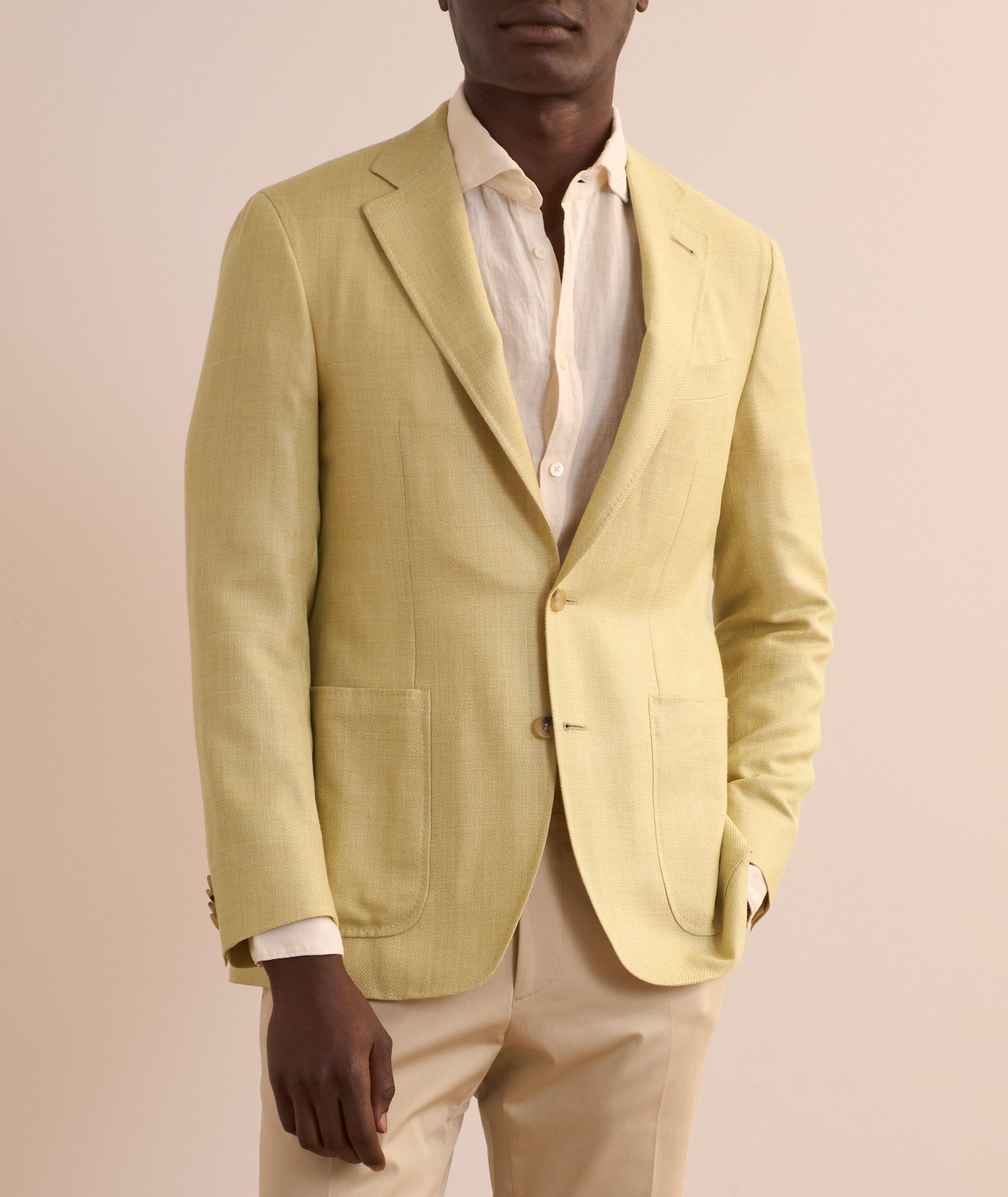 Textured Wool-Blend Sport Jacket image 1