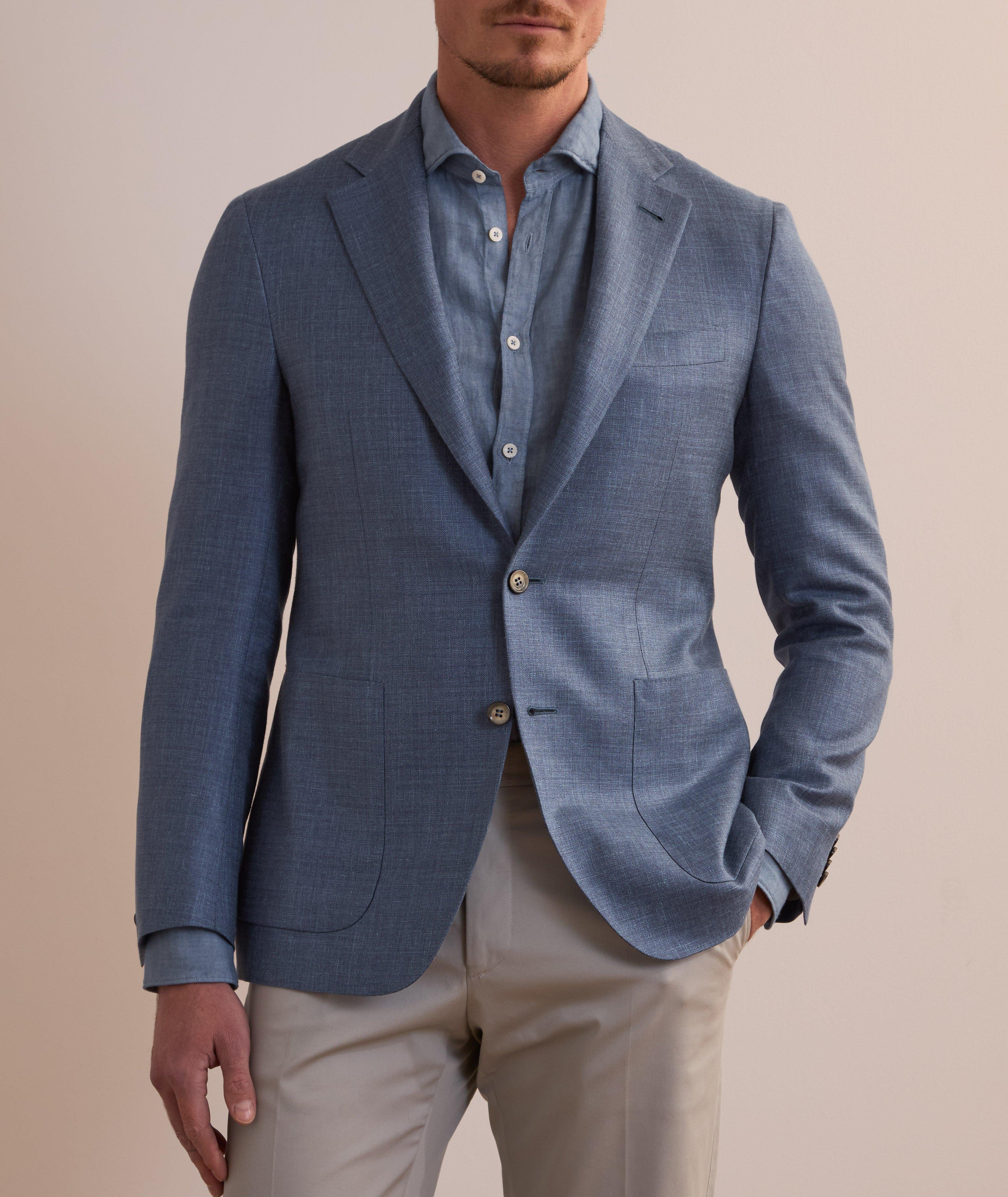 Kei Herringbone Wool-Blend Sport Jacket image 1