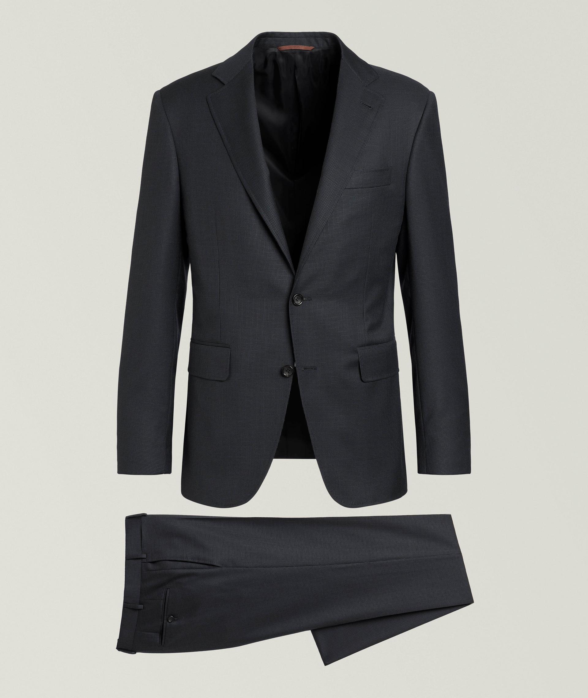 Kei Micro-Check Wool Suit  image 0