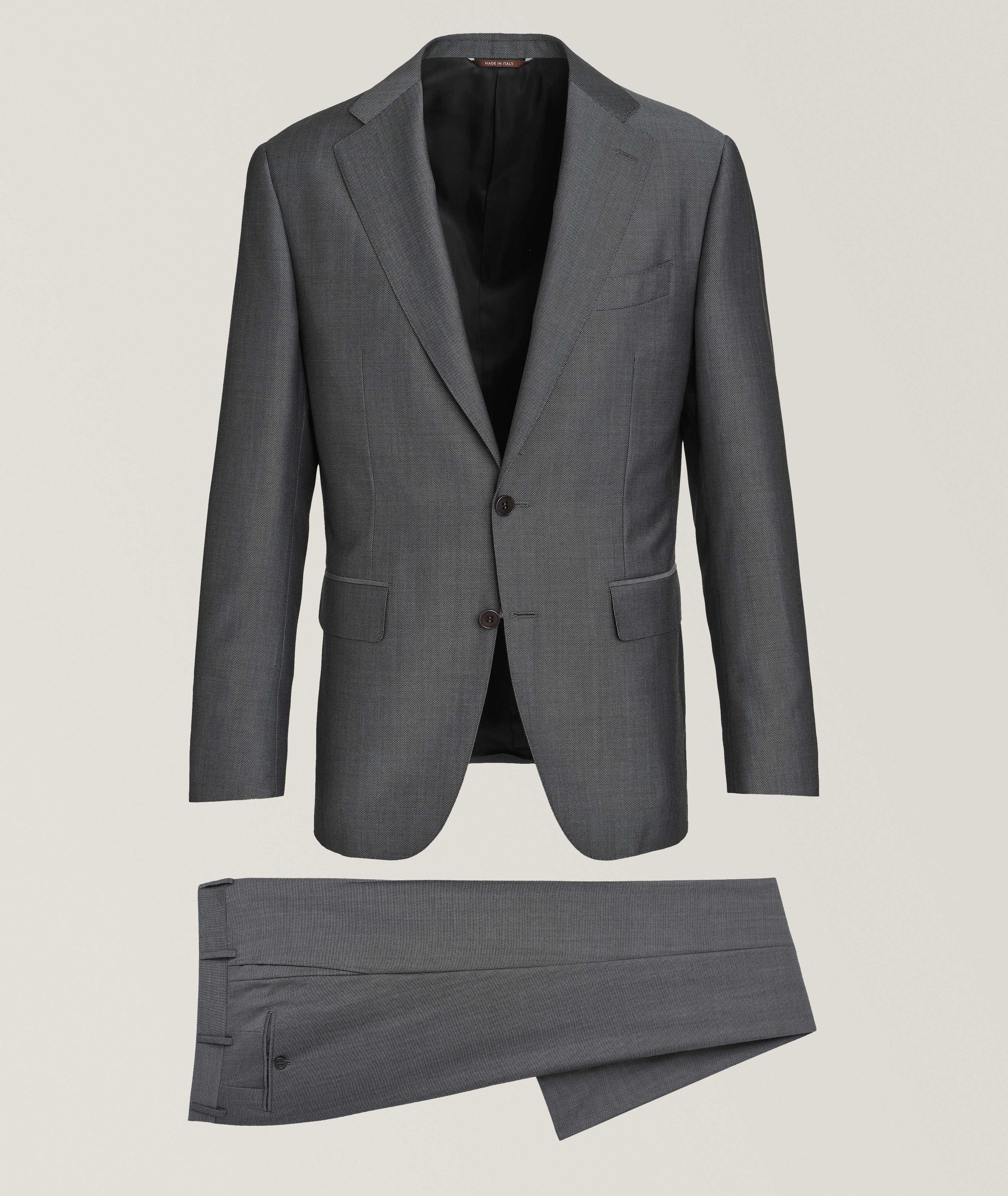 Canali Capri Nailhead Wool-Mohair Suit