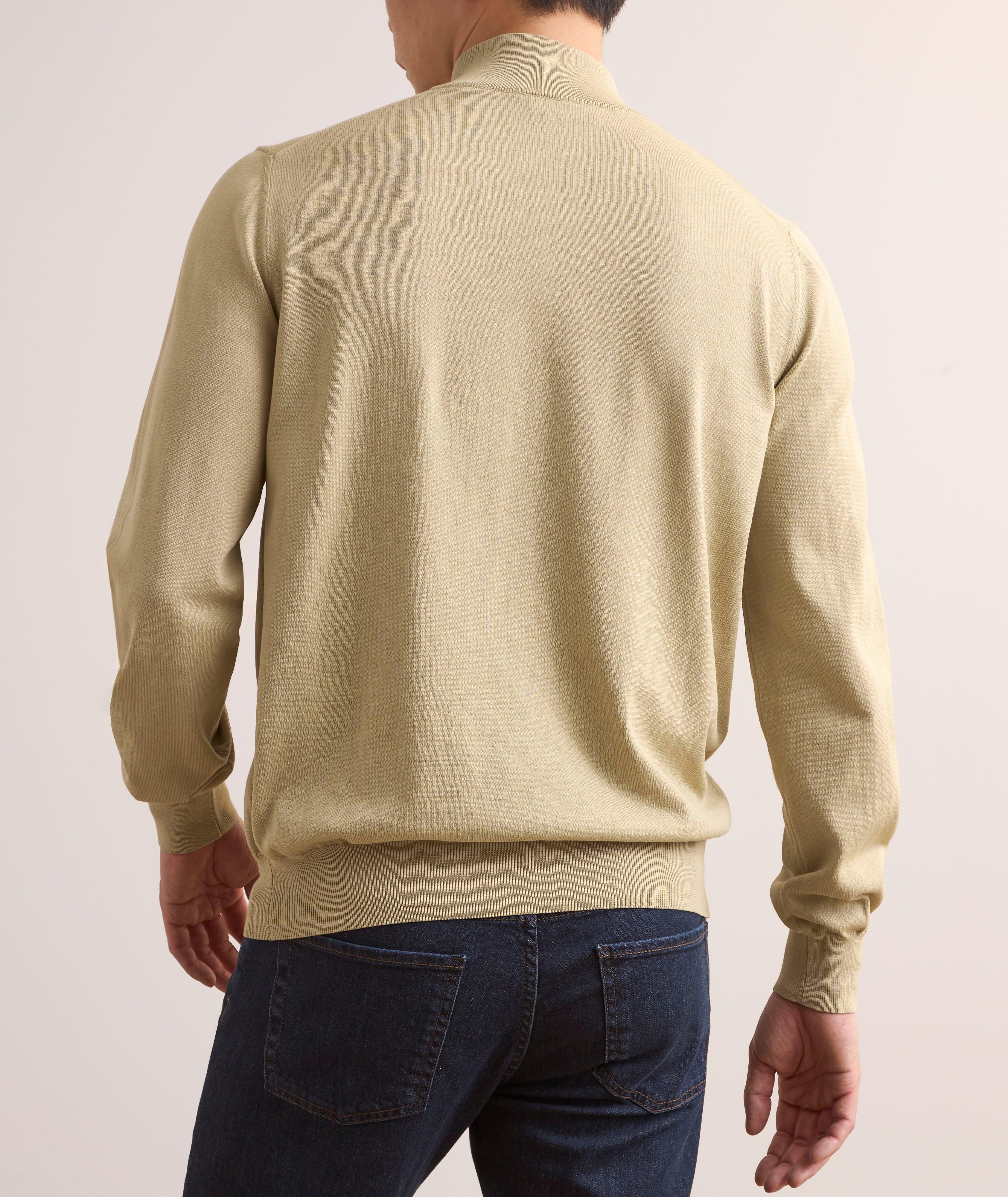 Cotton Half-Zip Sweater image 2