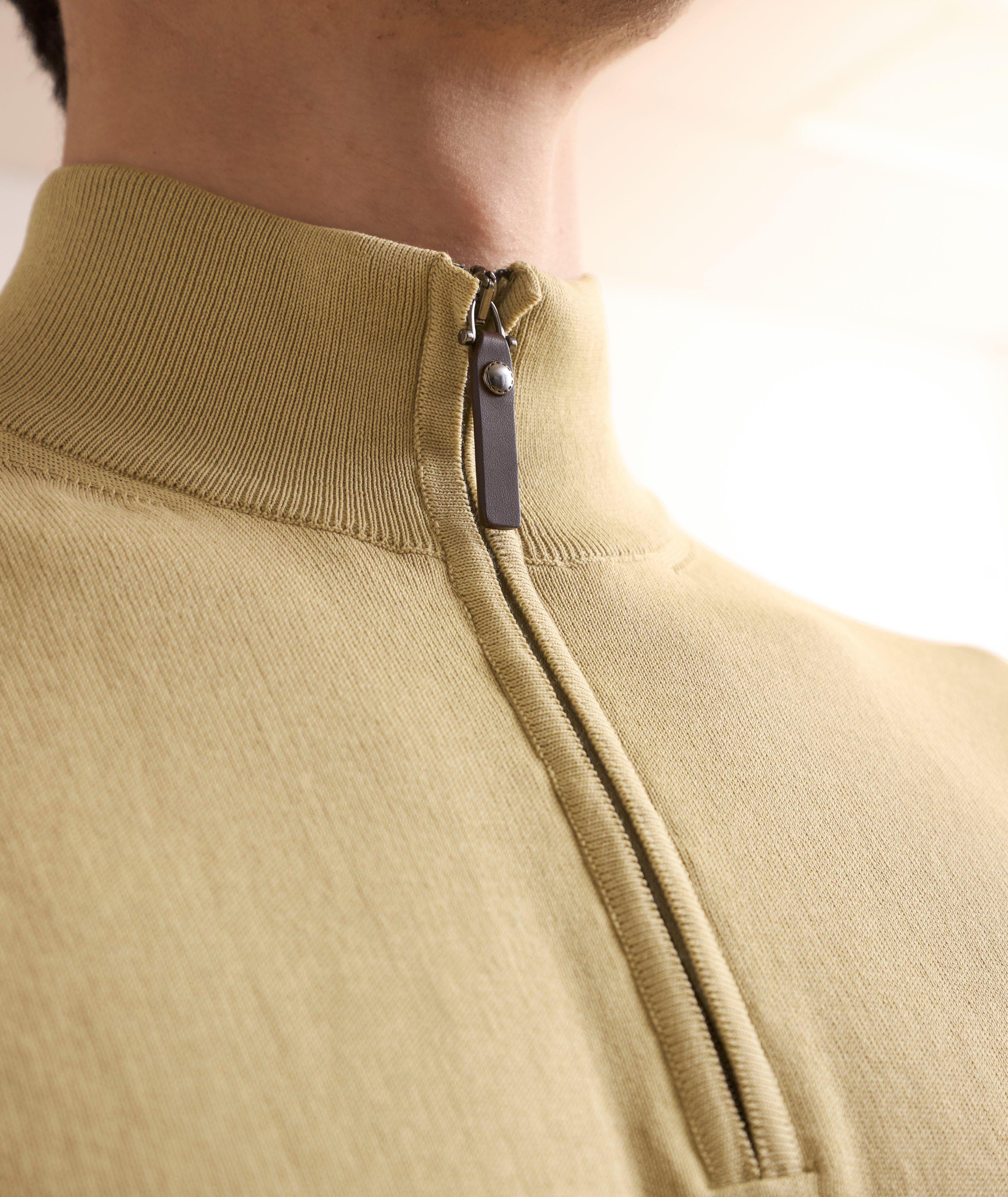 Cotton Half-Zip Sweater image 3