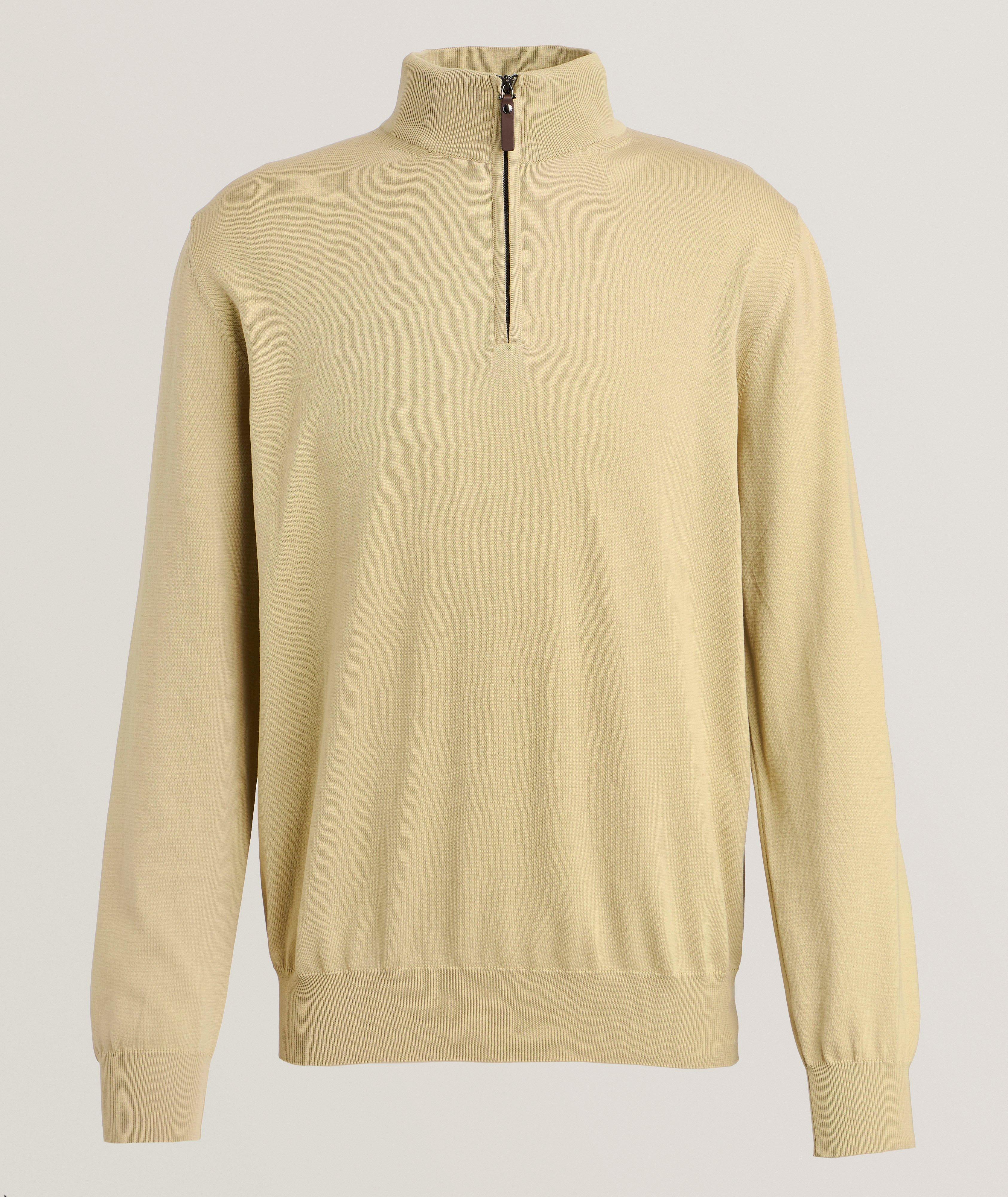 Cotton Half-Zip Sweater image 0