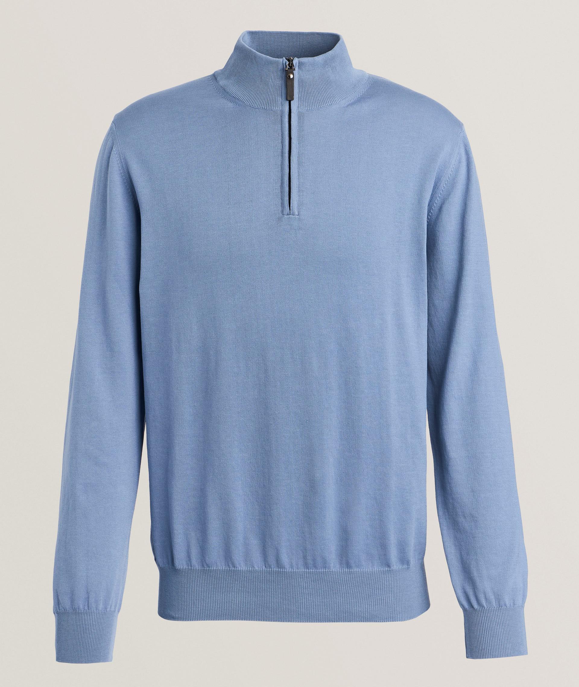 Cotton Half-Zip Sweater image 0