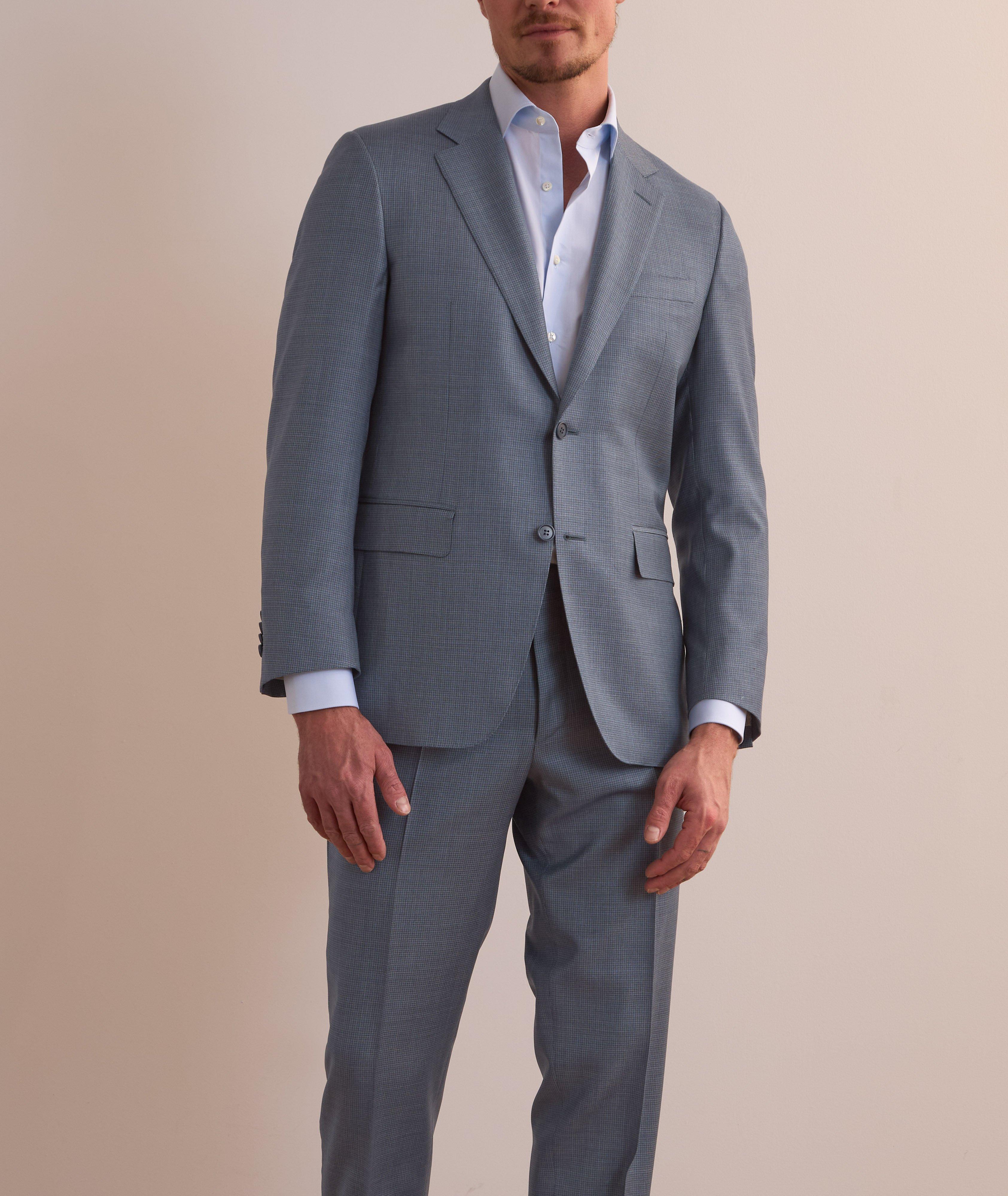 Micro-Houndstooth Wool Suit  image 1