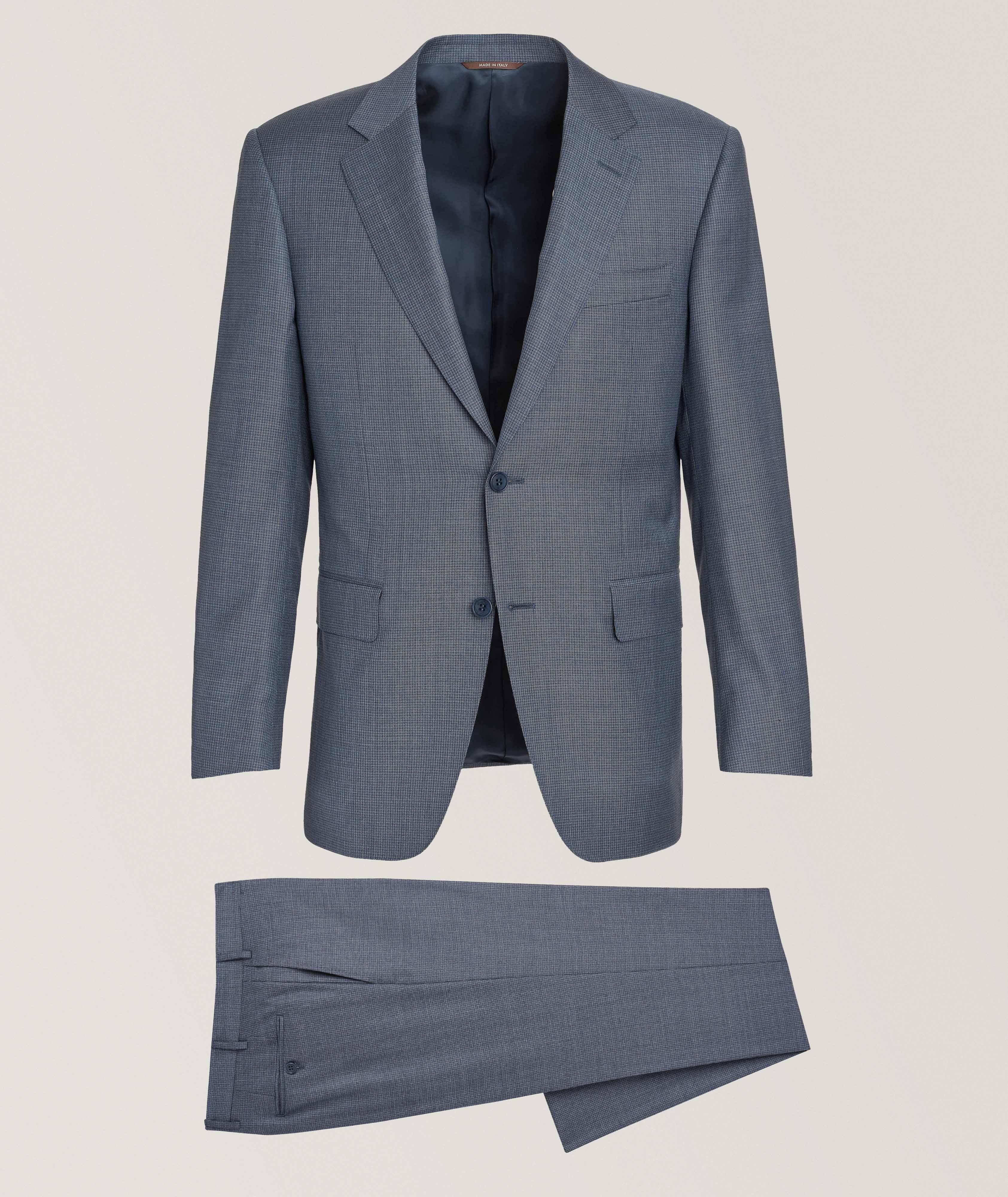 Micro-Houndstooth Wool Suit  image 0