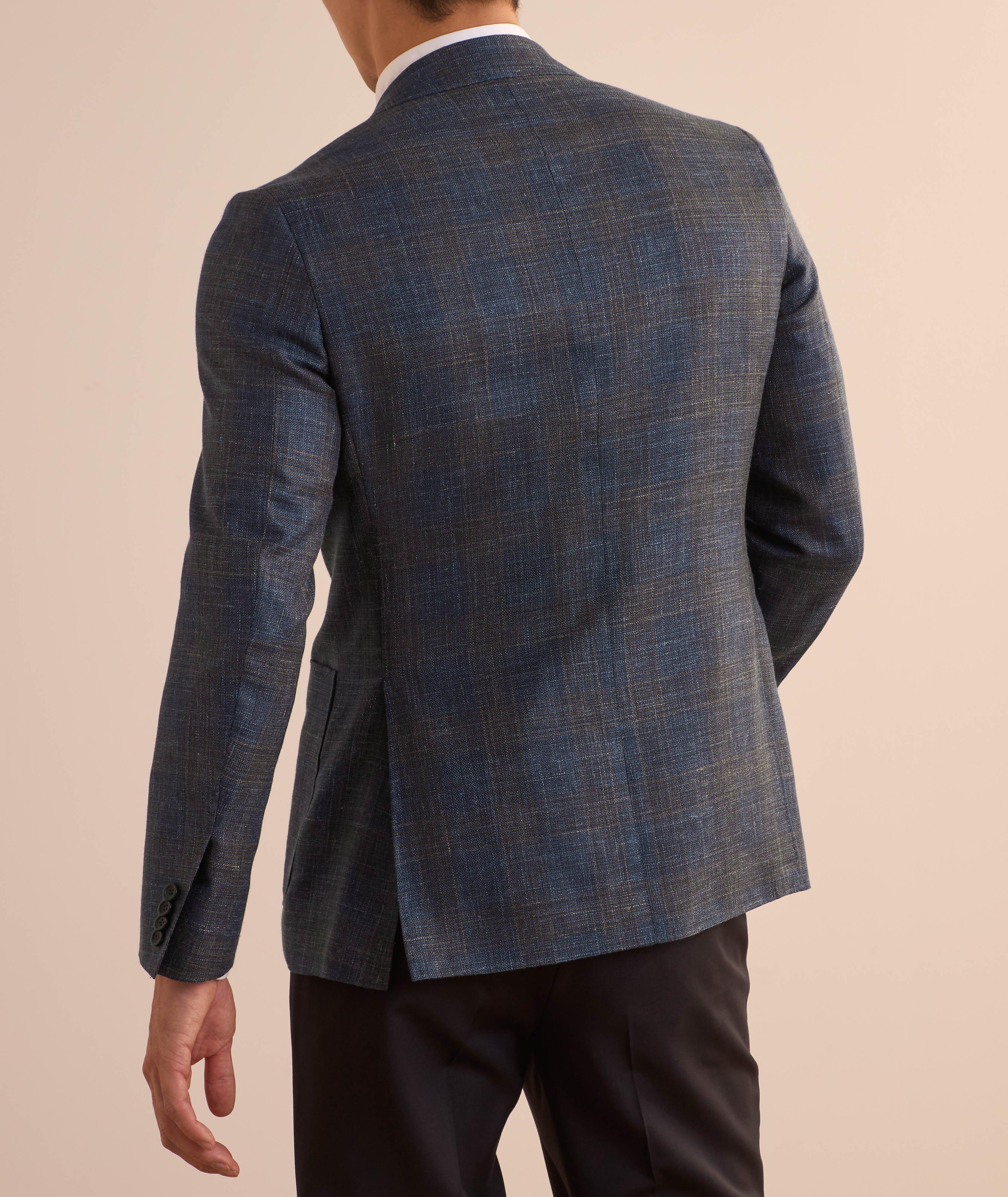 Kei Contrast Check Wool-Blend Sport Jacket image 2