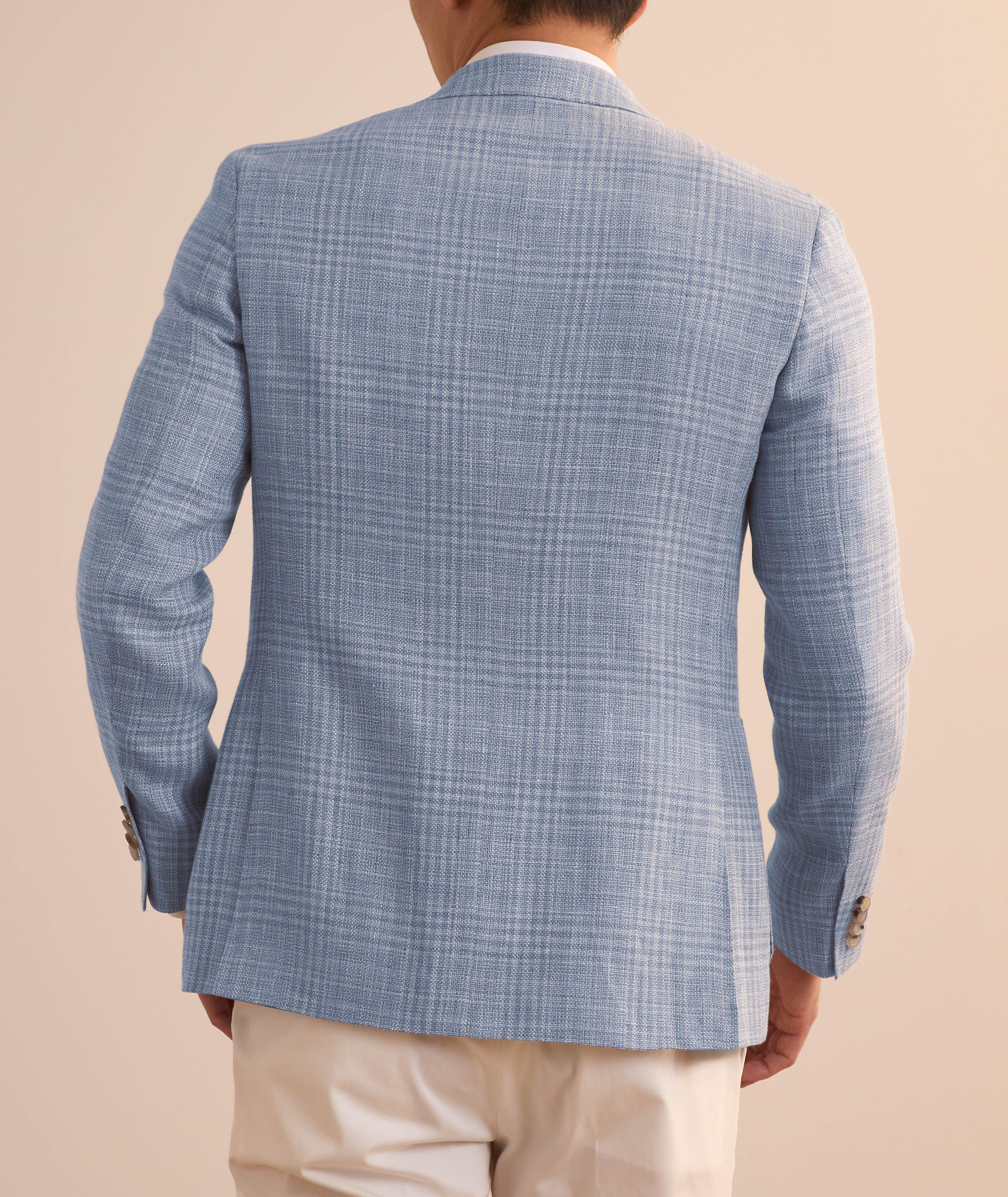 Kei Windowpane Linen-Wool Sport Jacket image 2