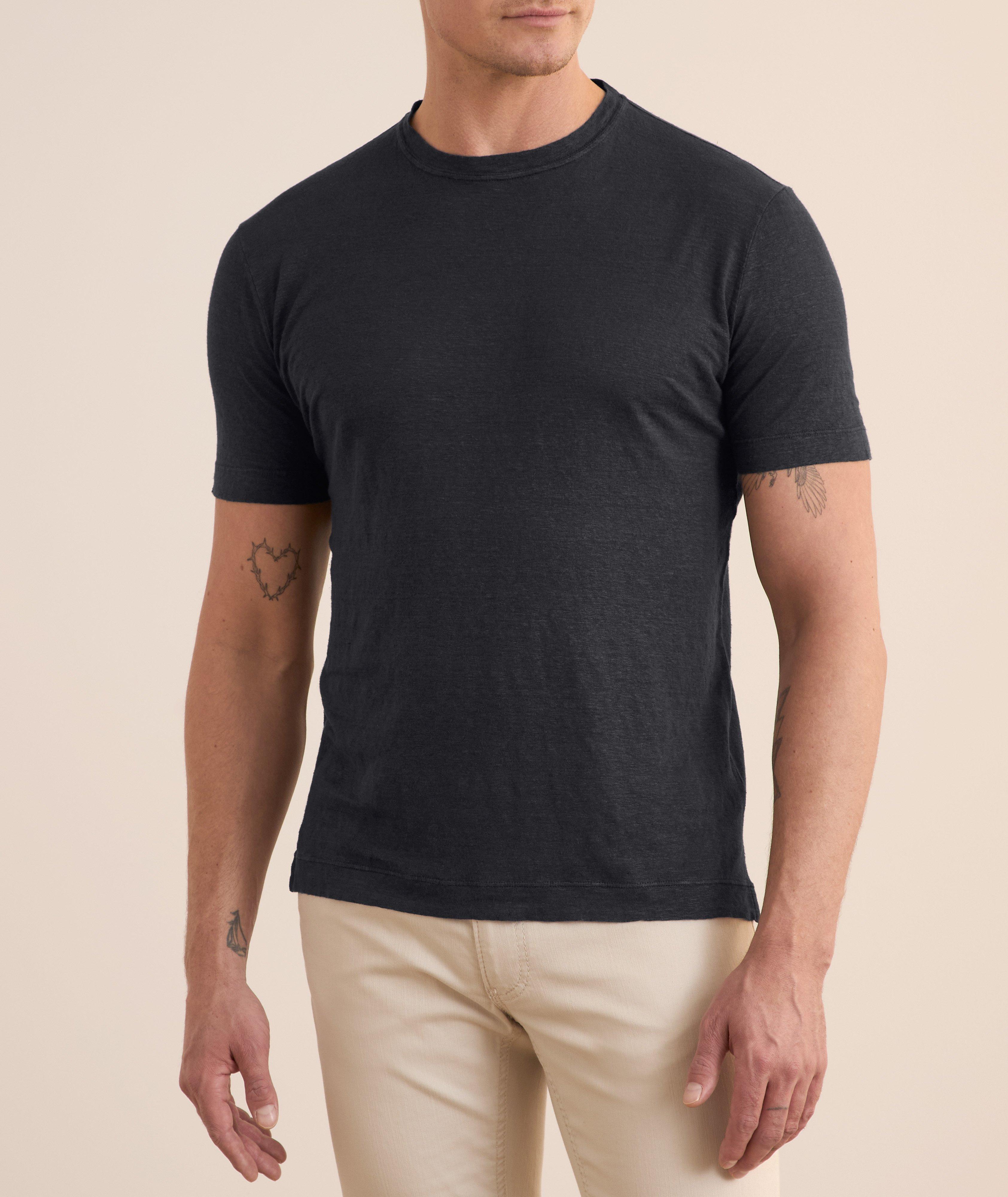 Garment-Dyed Linen T-Shirt image 1