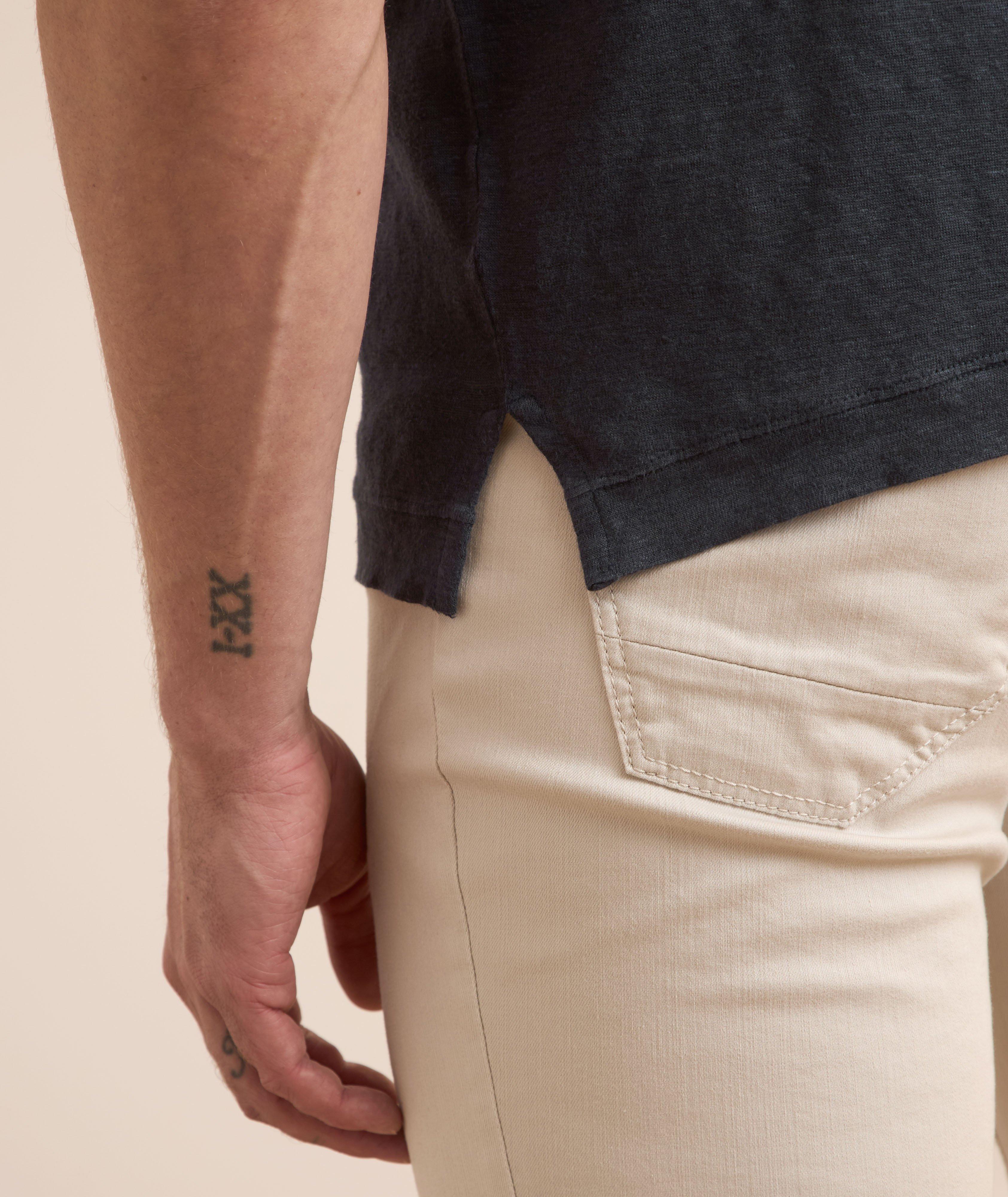 Garment-Dyed Linen T-Shirt image 3