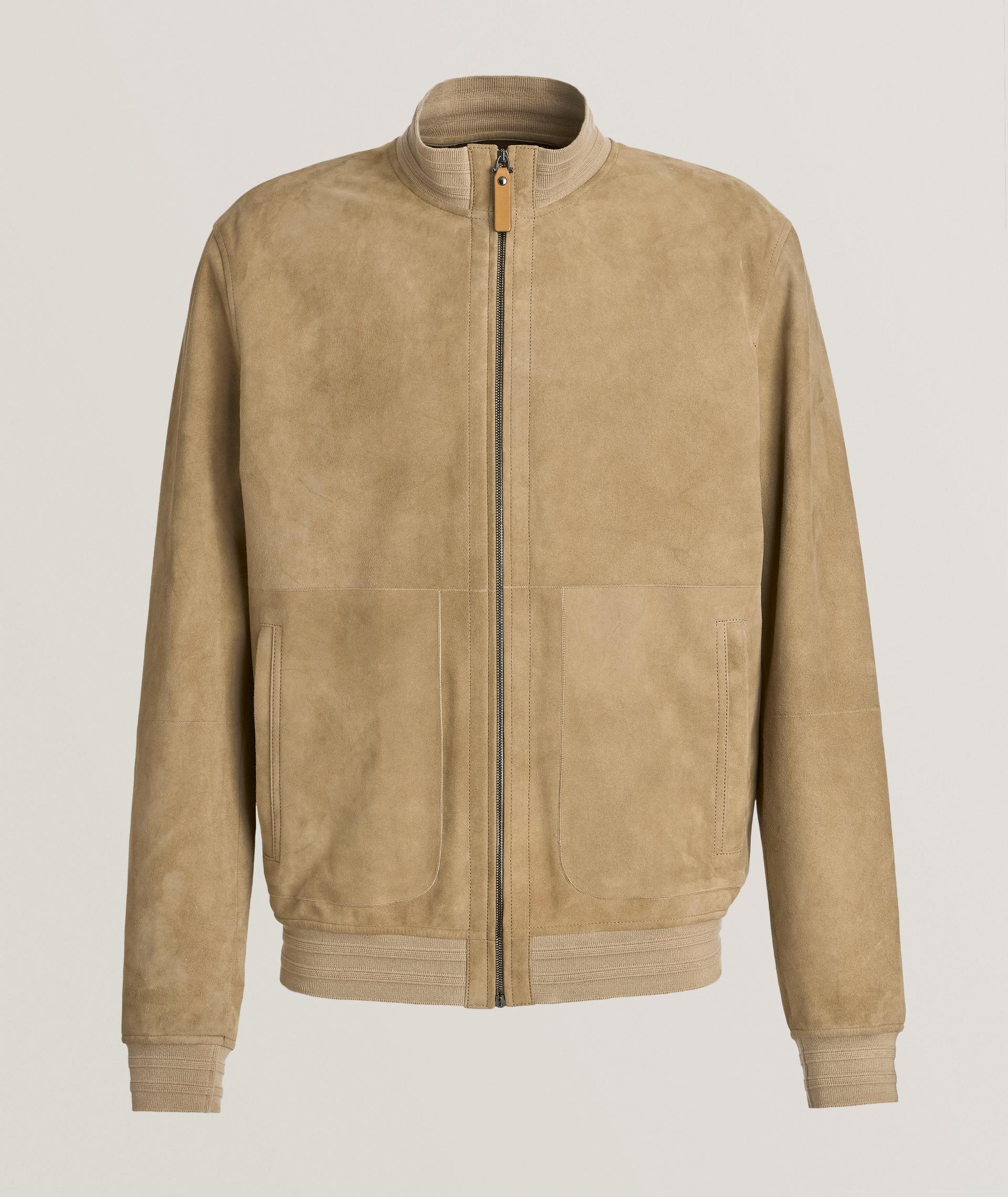 Nuvola Ultra-Soft Suede Bomber Jacket  image 0