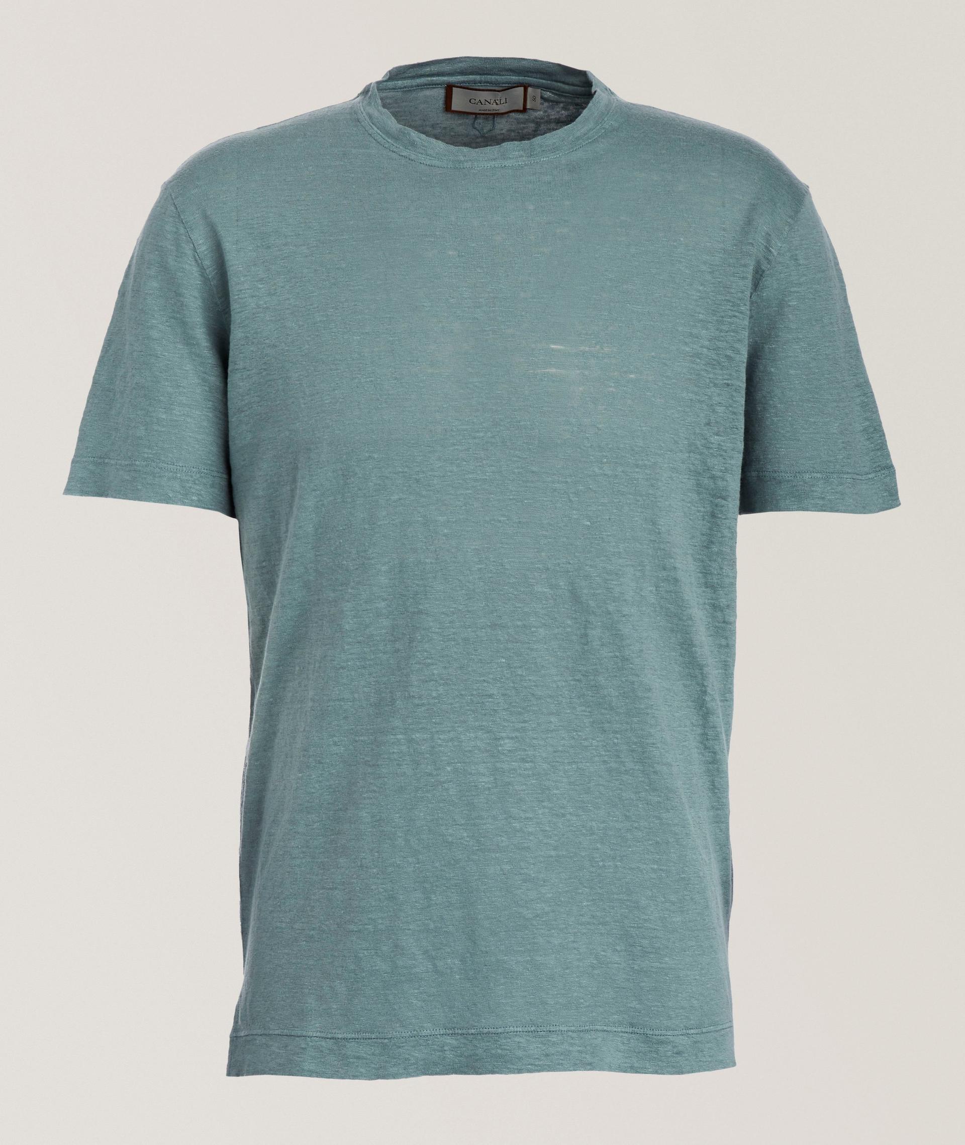 Garment-Dyed Linen T-Shirt image 0
