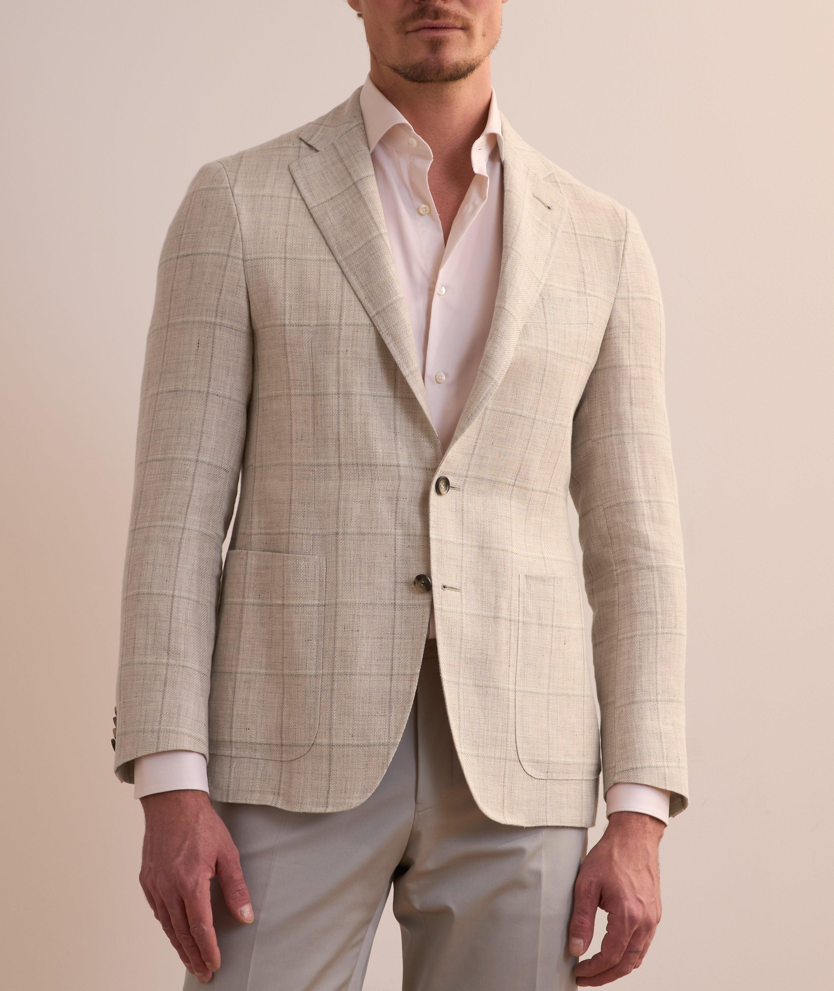 Kei Check Linen-Wool Sport Jacket image 1