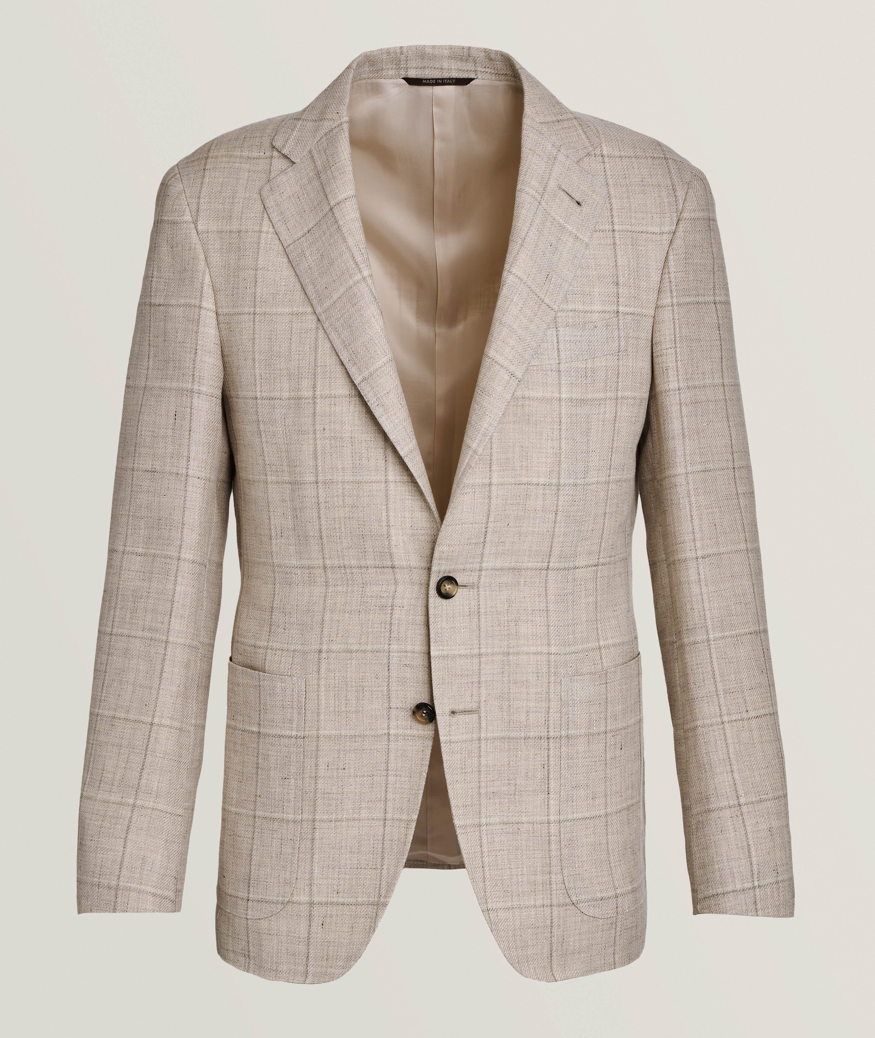 Kei Check Linen-Wool Sport Jacket image 0