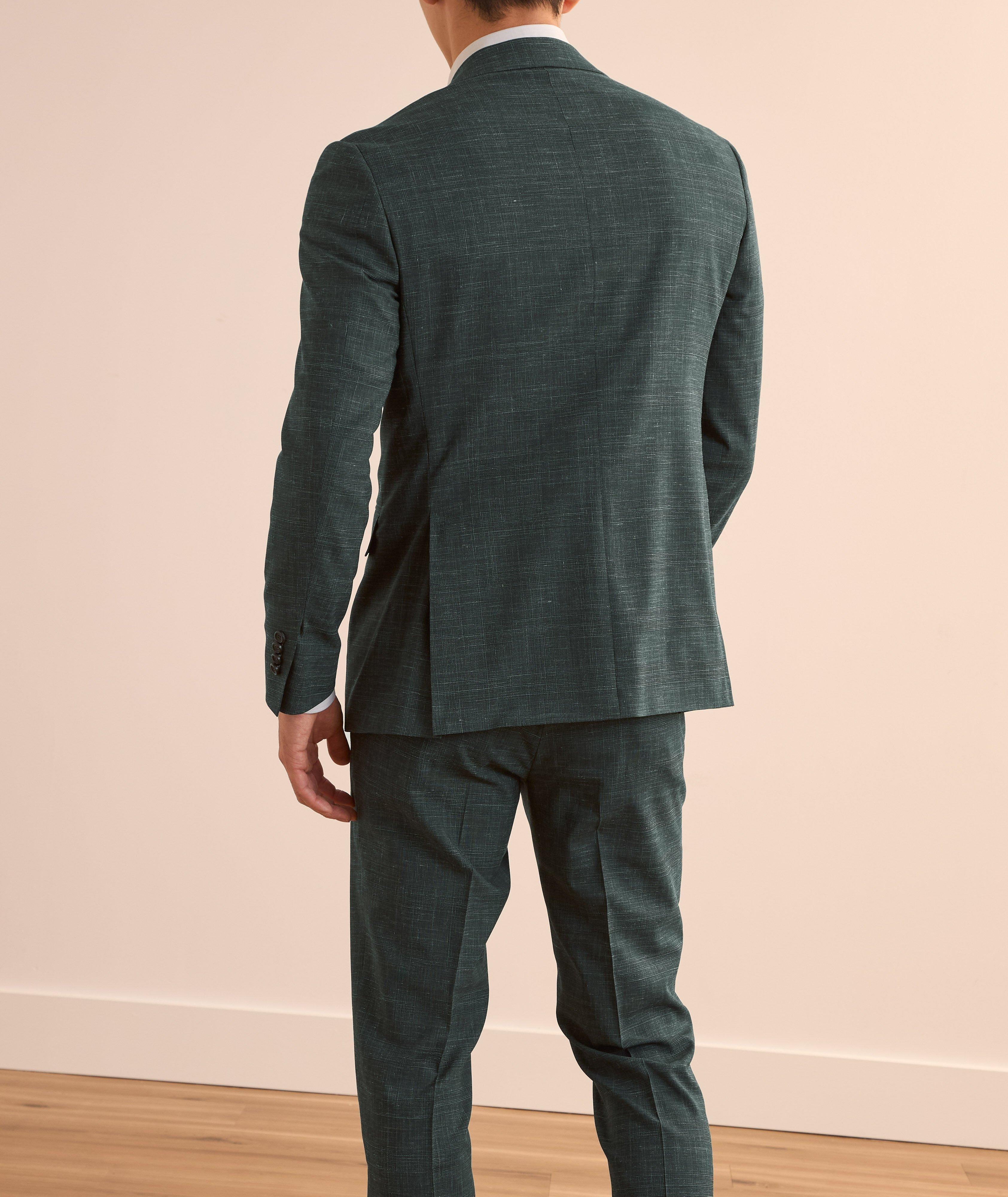 Kei Denim-Effect Check Wool-Blend Suit image 2